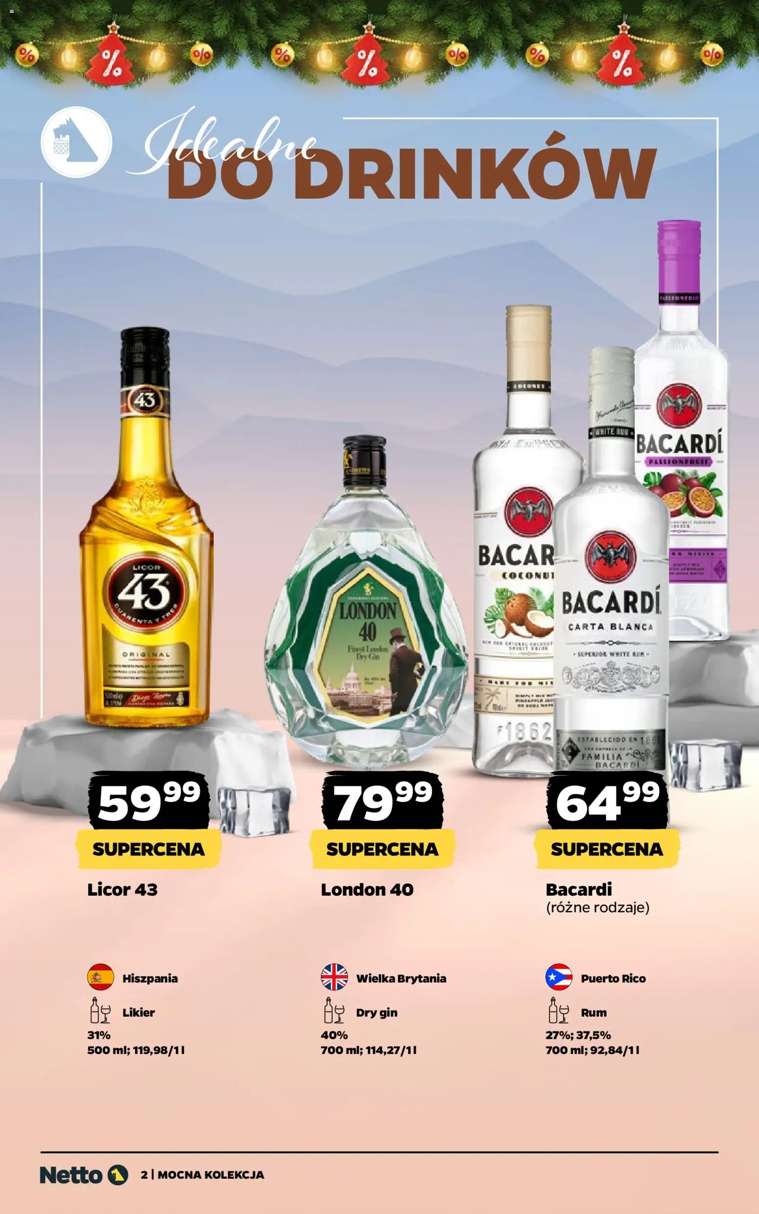 Netto gazetka - Mocna Kolekcja od 08.12.2025 | Strona: 2 | Produkty: Rum, Gin