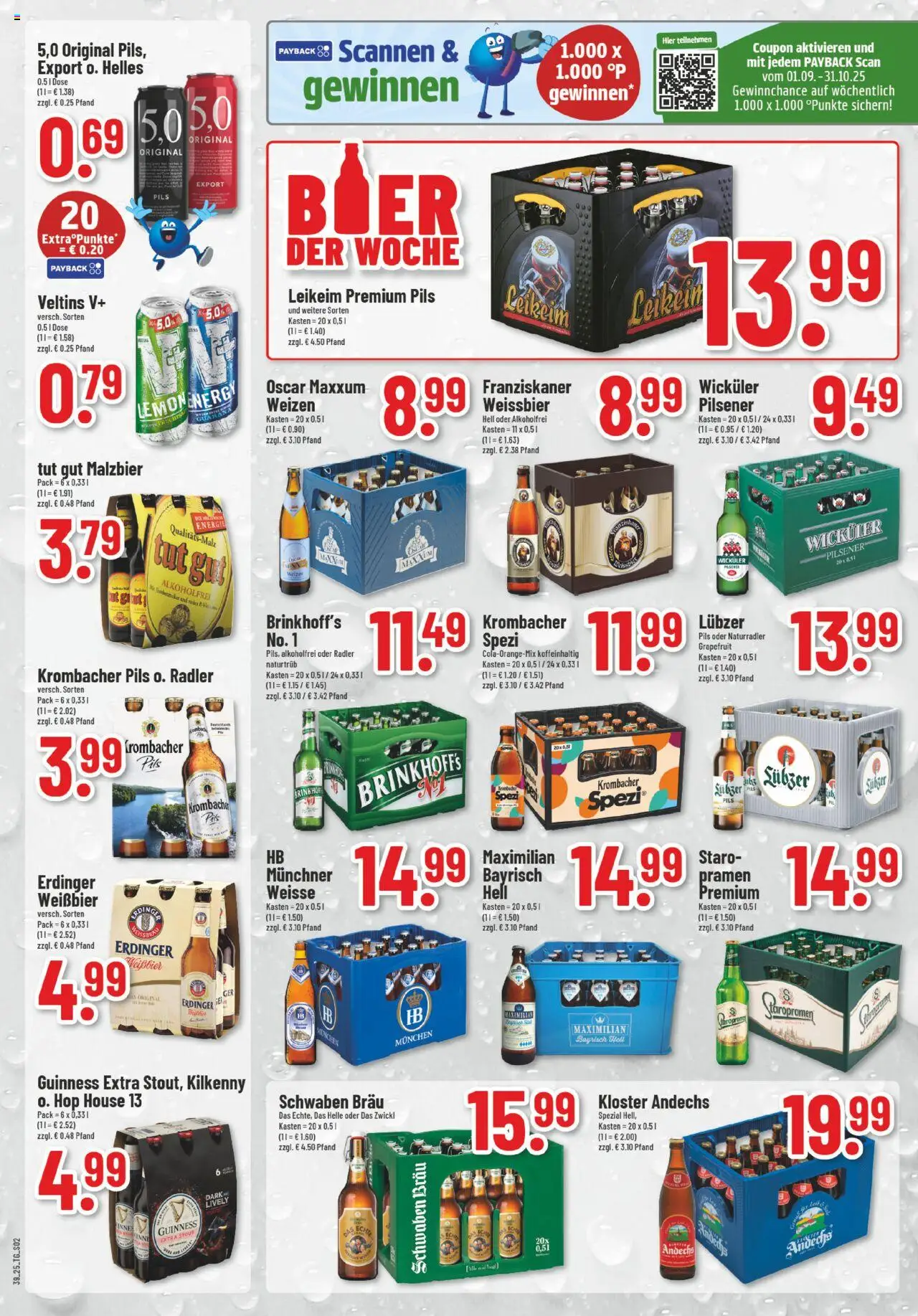 Trinkgut Prospekt – gültig ab 22.09.2025 | Seite: 2 | Produkte: Franziskaner, Pils, Grapefruit, Krombacher
