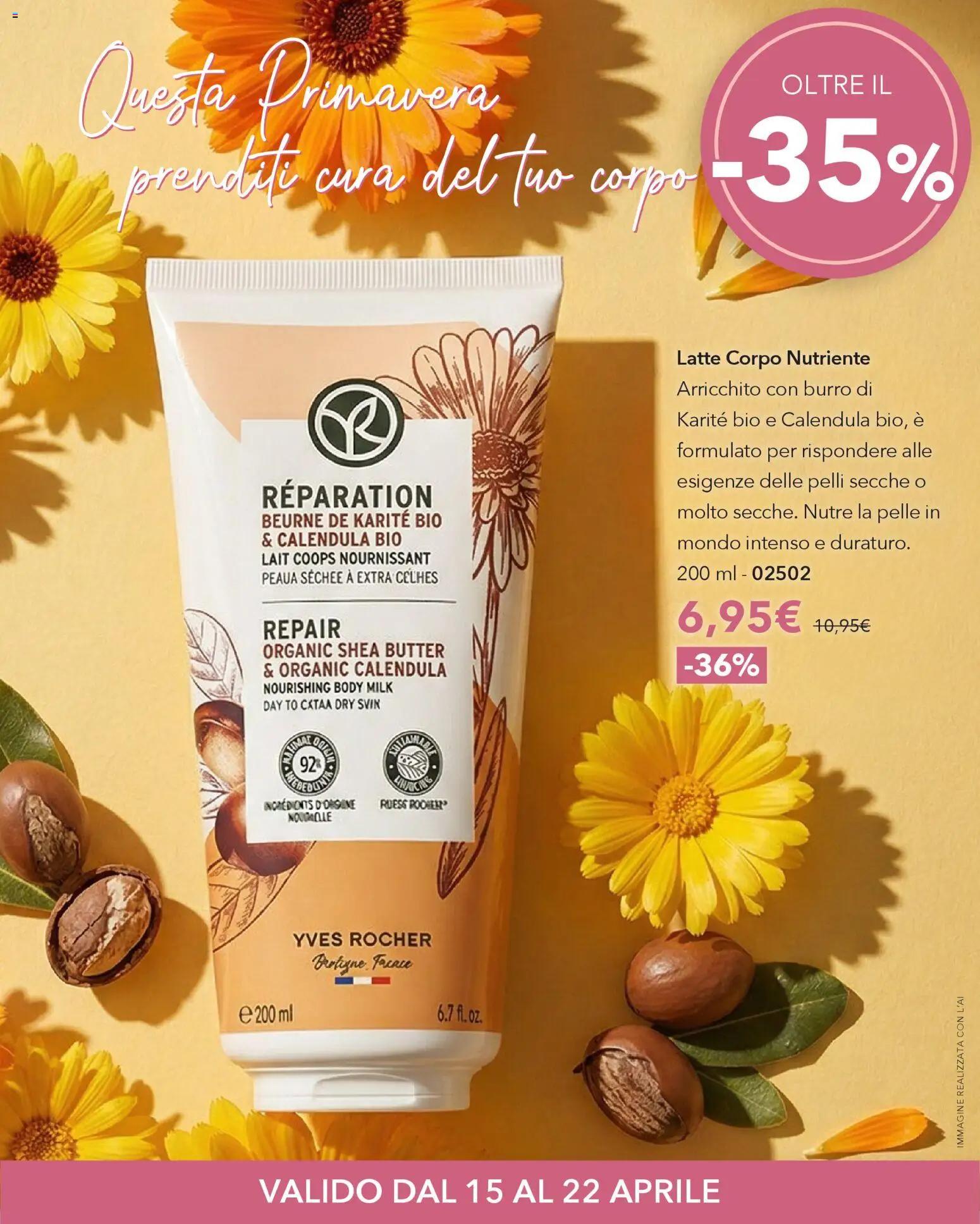 Volantino Yves Rocher del 15.04.2026 | Pagina: 10 | Prodotti: Latte, Burro