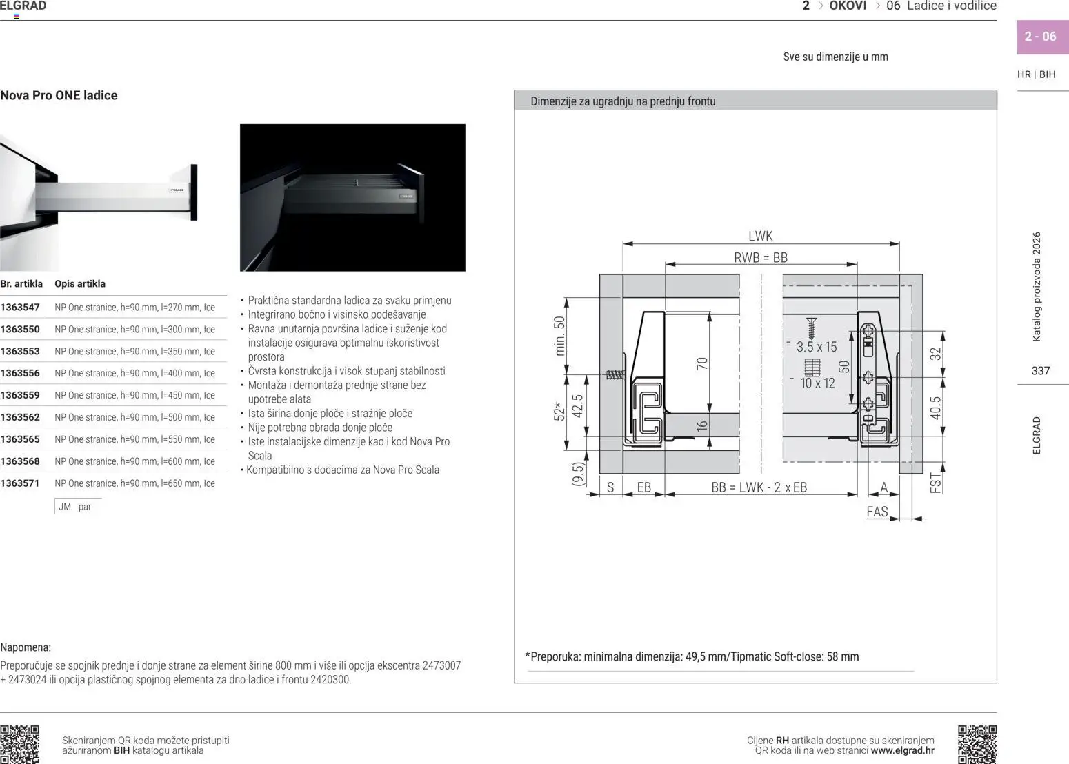 Elgrad katalog | vrijedi od 14.04.2026 | Stranica: 50 | Proizvodi: Ladice