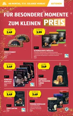 Aldi Aktionen ab 13.11.2025 gültig | Seite: 23 | Produkte: Waffeln, Früchte, Creme