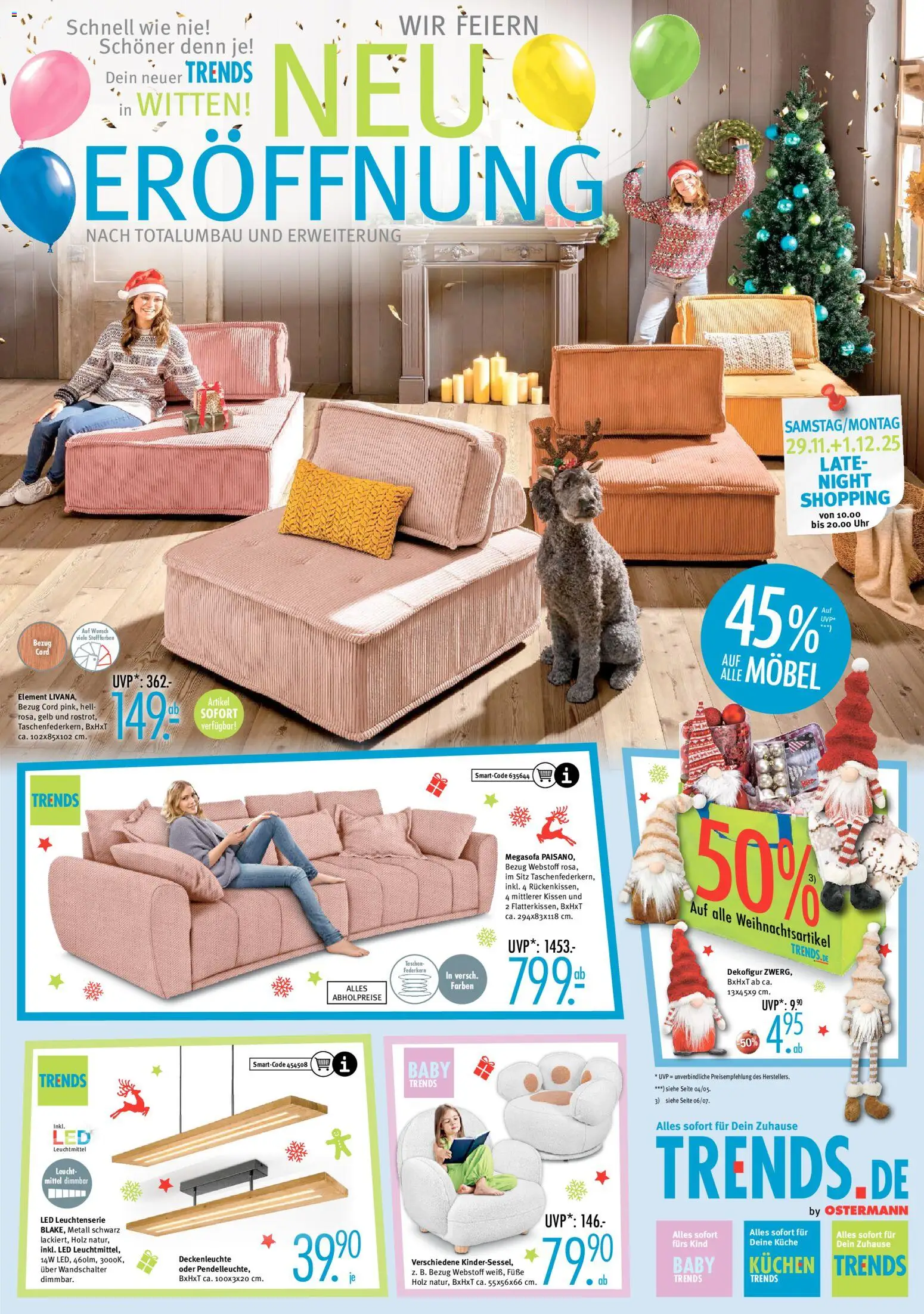 Trends Prospekt 	 – gültig ab 29.11.2025 | Seite: 1 | Produkte: Kissen, Küche, Kuchen, Uhr