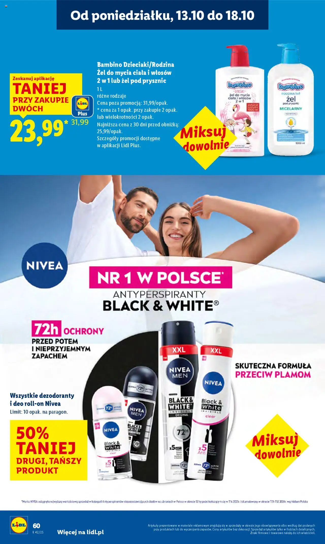Lidl Gazetka od 13.10.2025 | Strona: 60 | Produkty: Prysznic, Żel pod prysznic