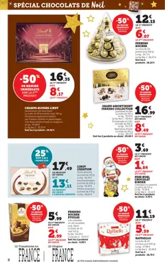 bi1 - Prévisualisation de bi1 catalogue Noël valide à partir de 08.12.2025 | Page: 8 | Produits: Chocolats de noël, Ferrero rocher, Lait, Lindt