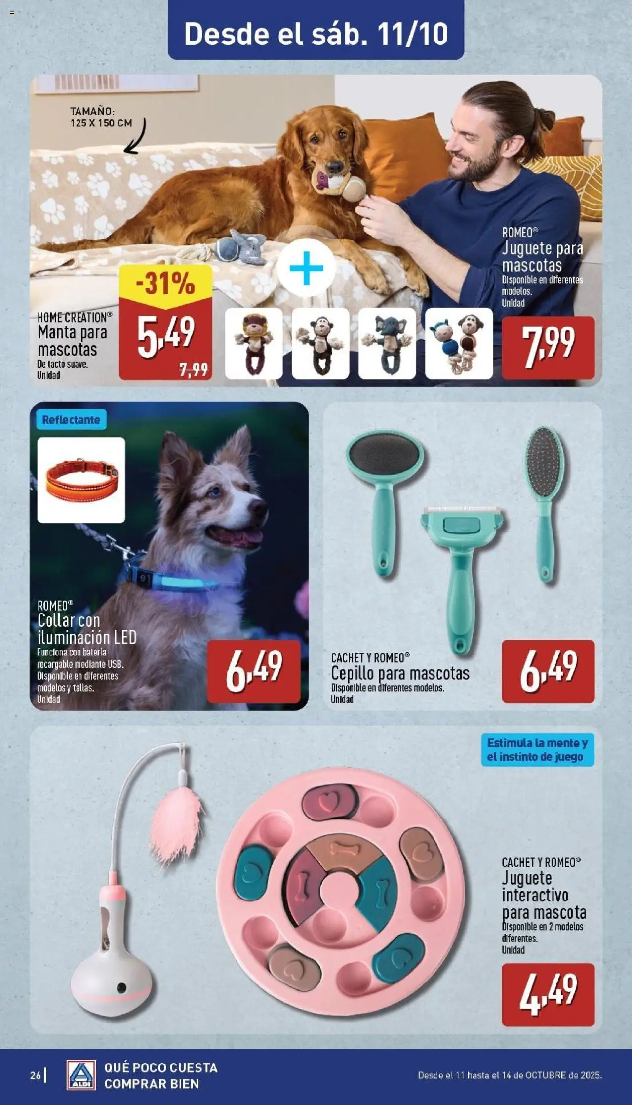 Aldi folleto Baleares │ válido desde el 06.10.2025 | Página: 26 | Productos: Cepillo, Manta, Galette de chaise, Batería