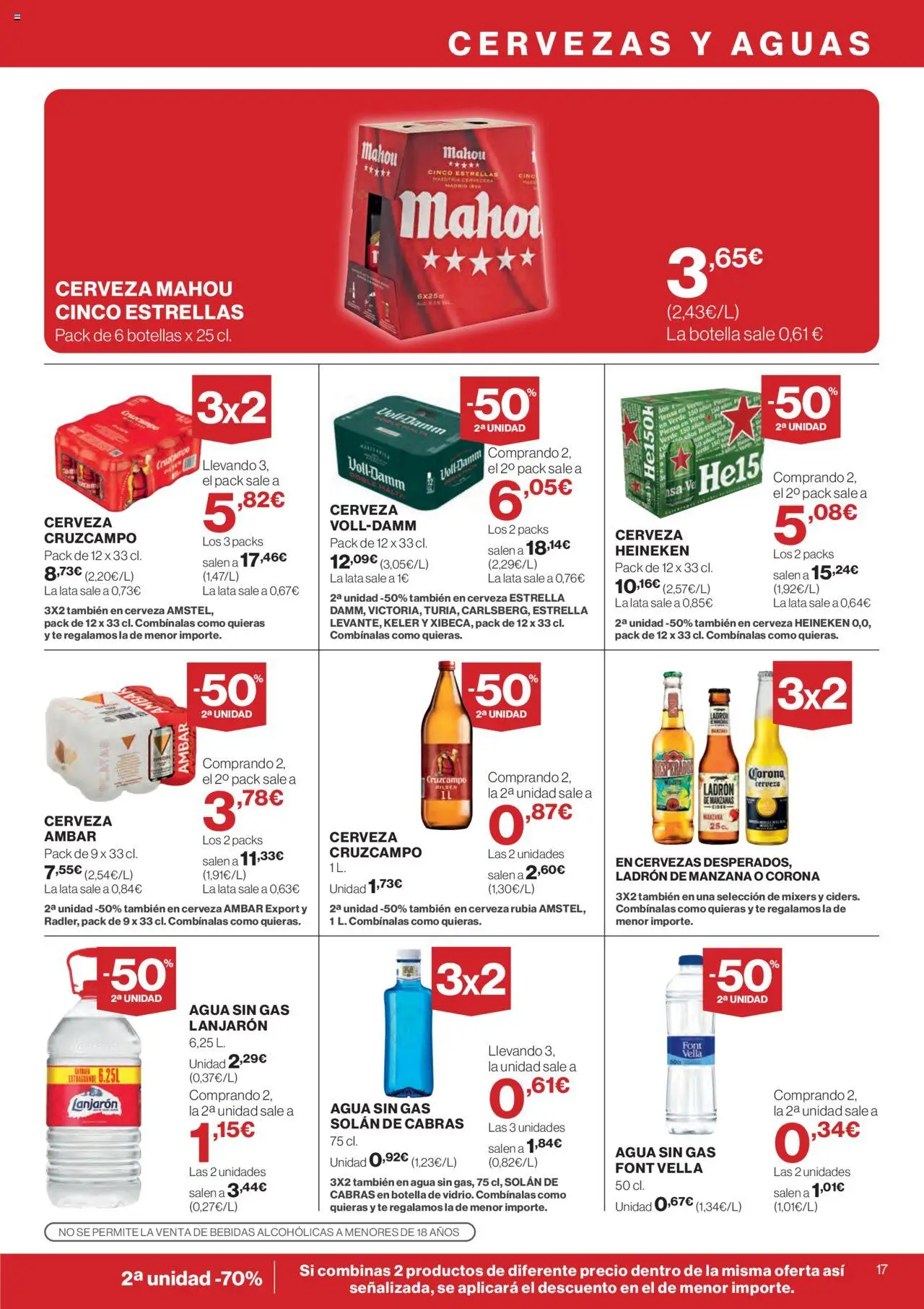 Supercor folleto │ válido desde el 14.08.2025 | Página: 17 | Productos: Cerveza, Manzana, Té, Σπανάκι