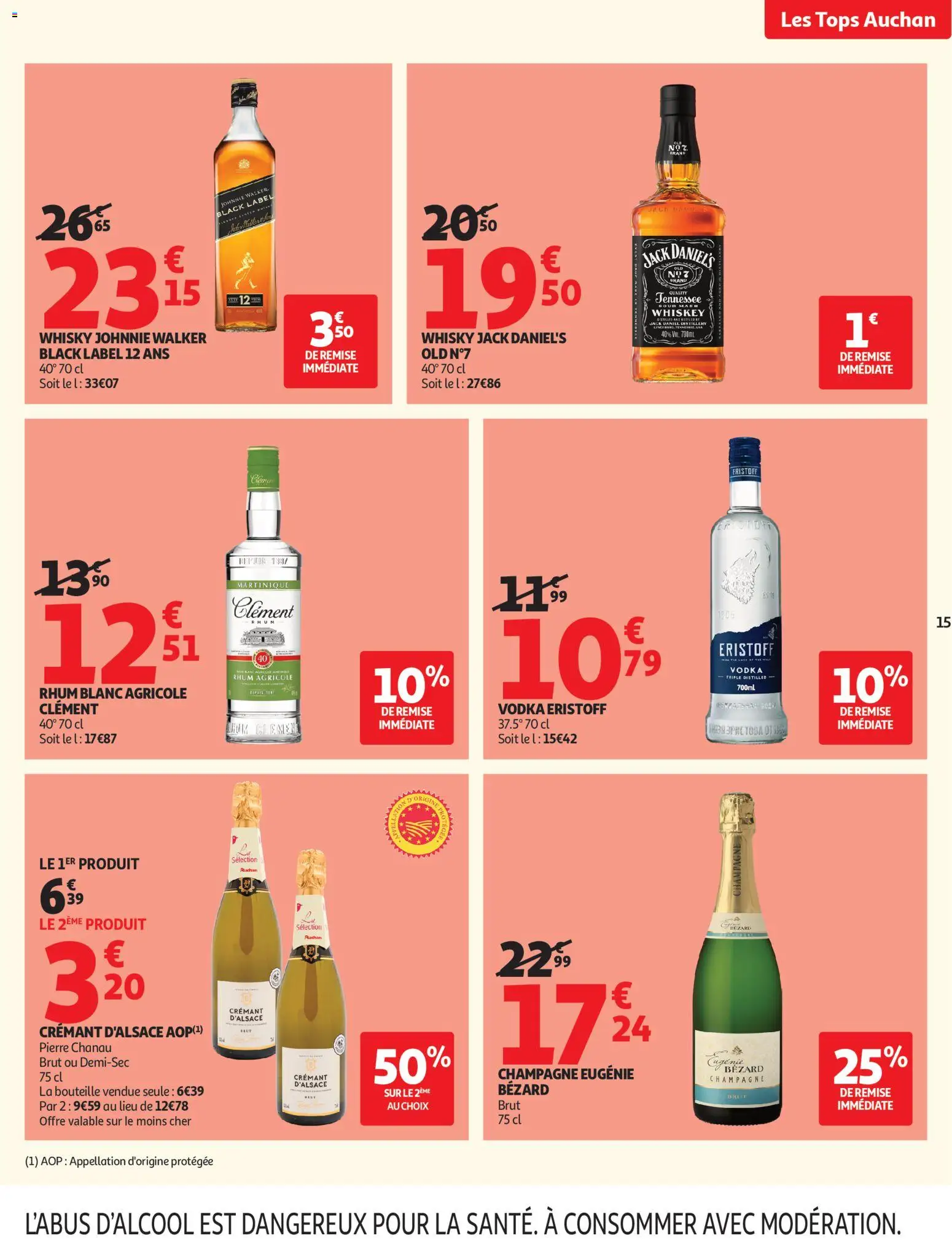 {H1} | Page: 15 | Produits: Vodka, Whisky, Rhum, Crémant