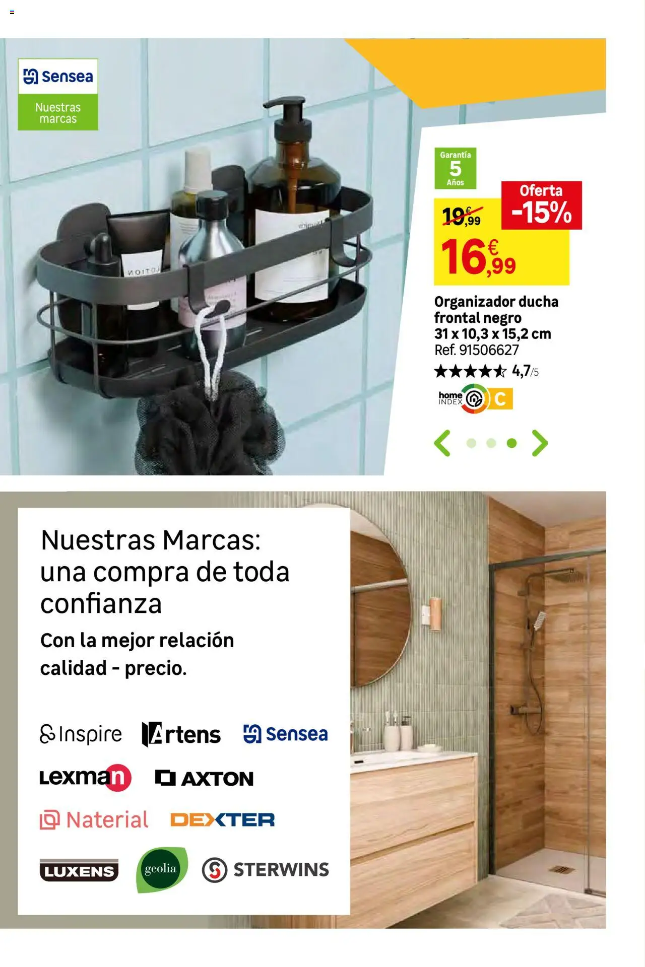 Leroy Merlin catálogo │ válido desde el 26.08.2025 | Página: 73 | Productos: Organizador, Ducha