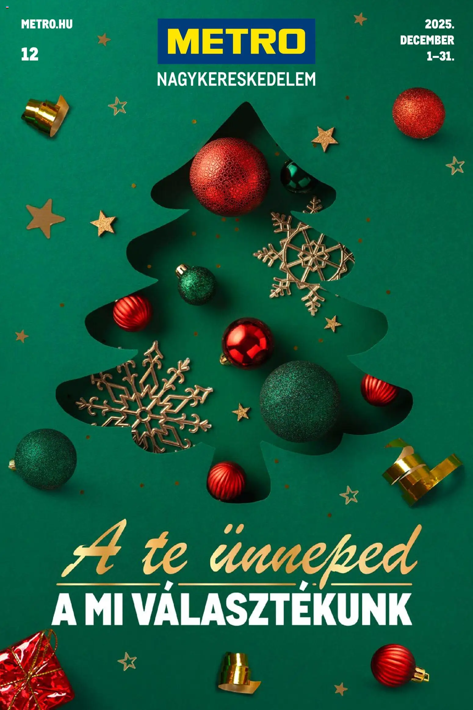 Metro akciós ujság - amely érvényes a következő dátumtól: 01.12.2025 | Oldal: 1