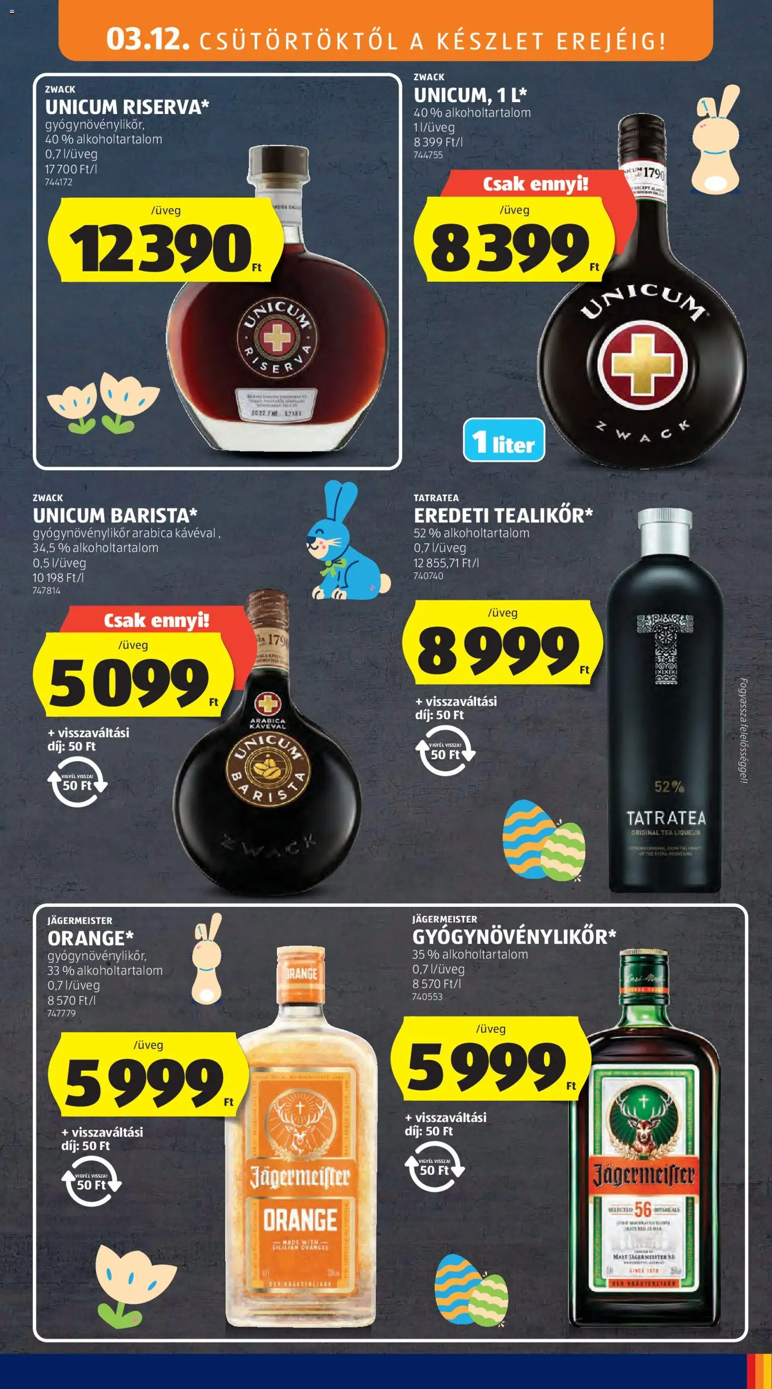 Aldi akciós ujság - amely érvényes a következő dátumtól: 12.03.2026 | Oldal: 37 | Termékek: Jägermeister, Tea