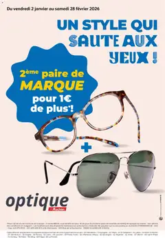 Auchan - Optique : un style qui saute aux yeux ! - Voorbeeld van een folder van Auchan, geldig van 02.01.2026