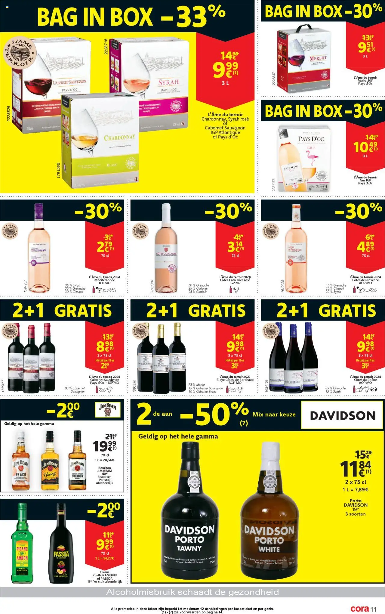 {H1} | Pagina: 11 | Producten: Fles, Bourbon, La, Box