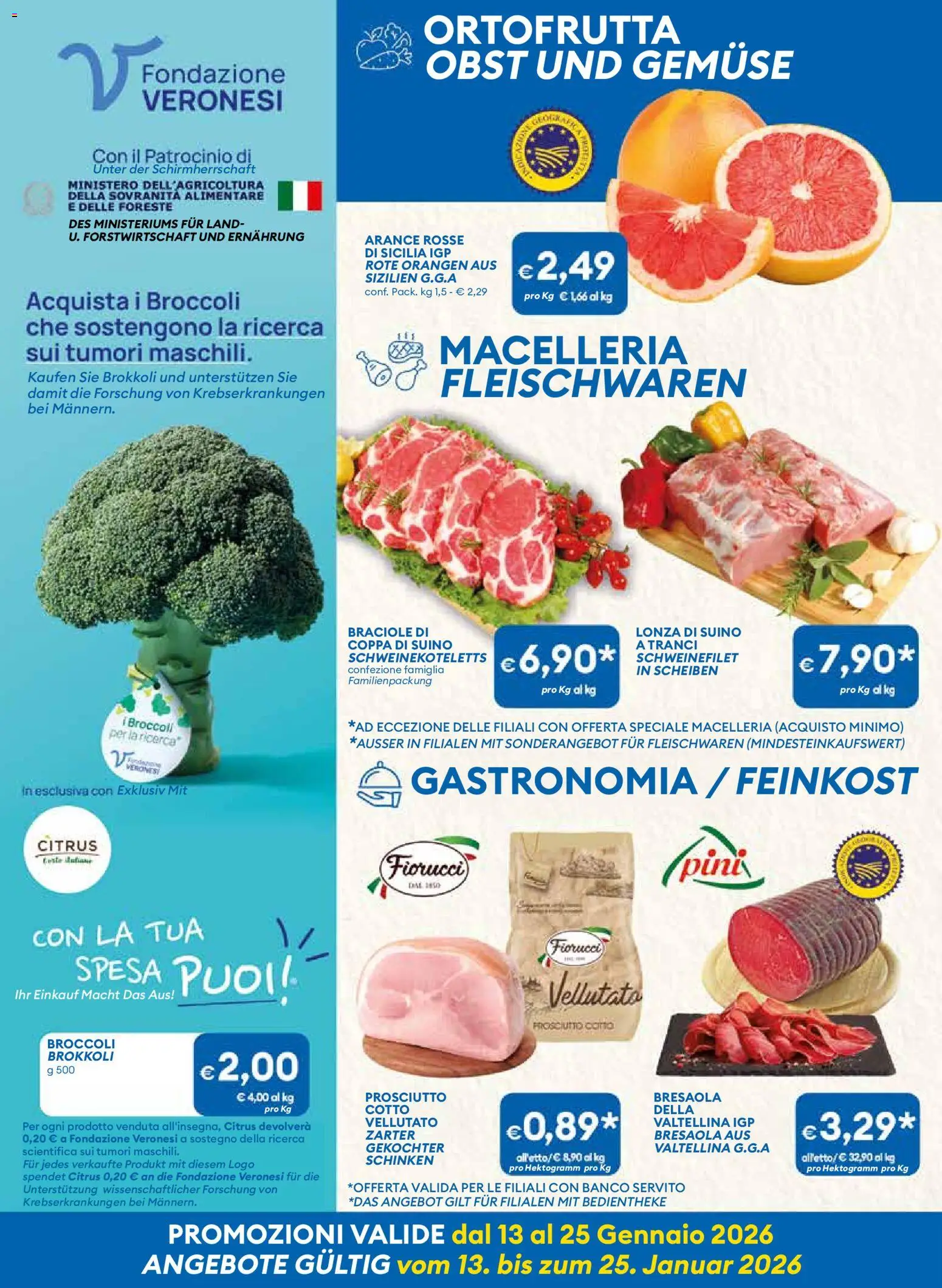 Volantino MD Discount del 13.01.2026 | Pagina: 2 | Prodotti: Prosciutto Cotto, Bresaola, Suino, Prosciutto