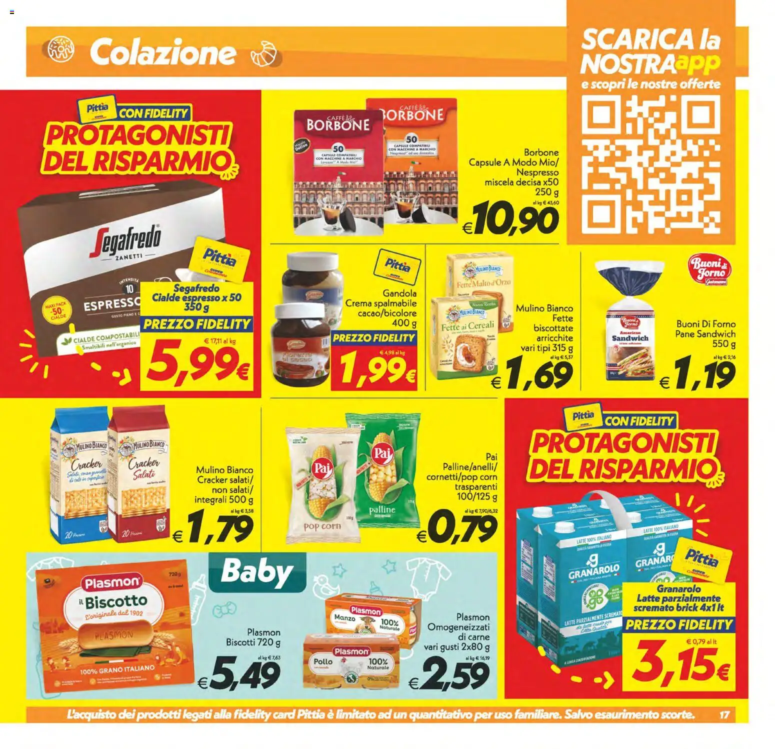 Volantino SuperConveniente del 24.02.2026 | Pagina: 17 | Prodotti: Crema, Pane, Pollo, Biscotti