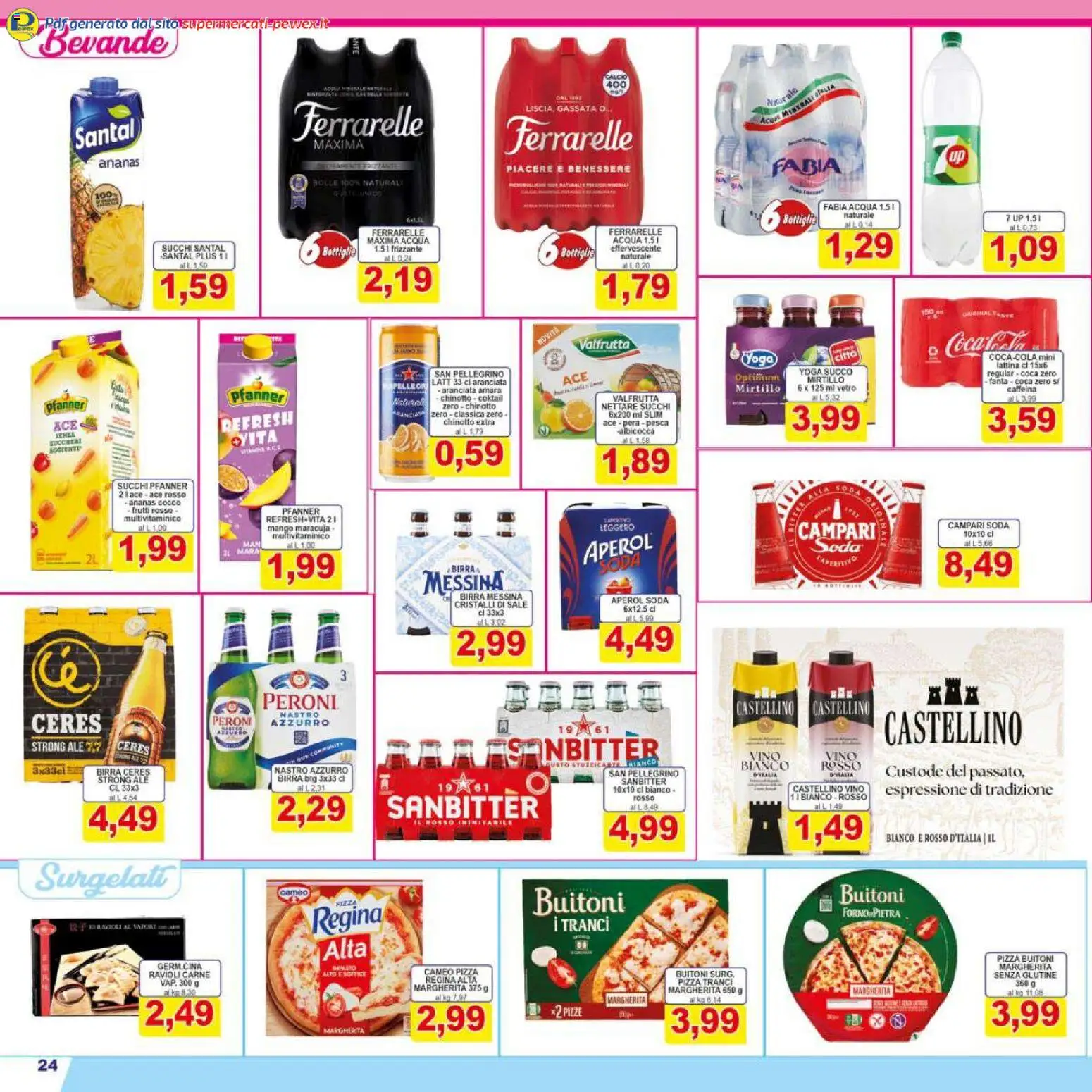 Volantino Pewex del 06.12.2025 | Pagina: 24 | Prodotti: Birra, Pera, Forno, Bottiglia