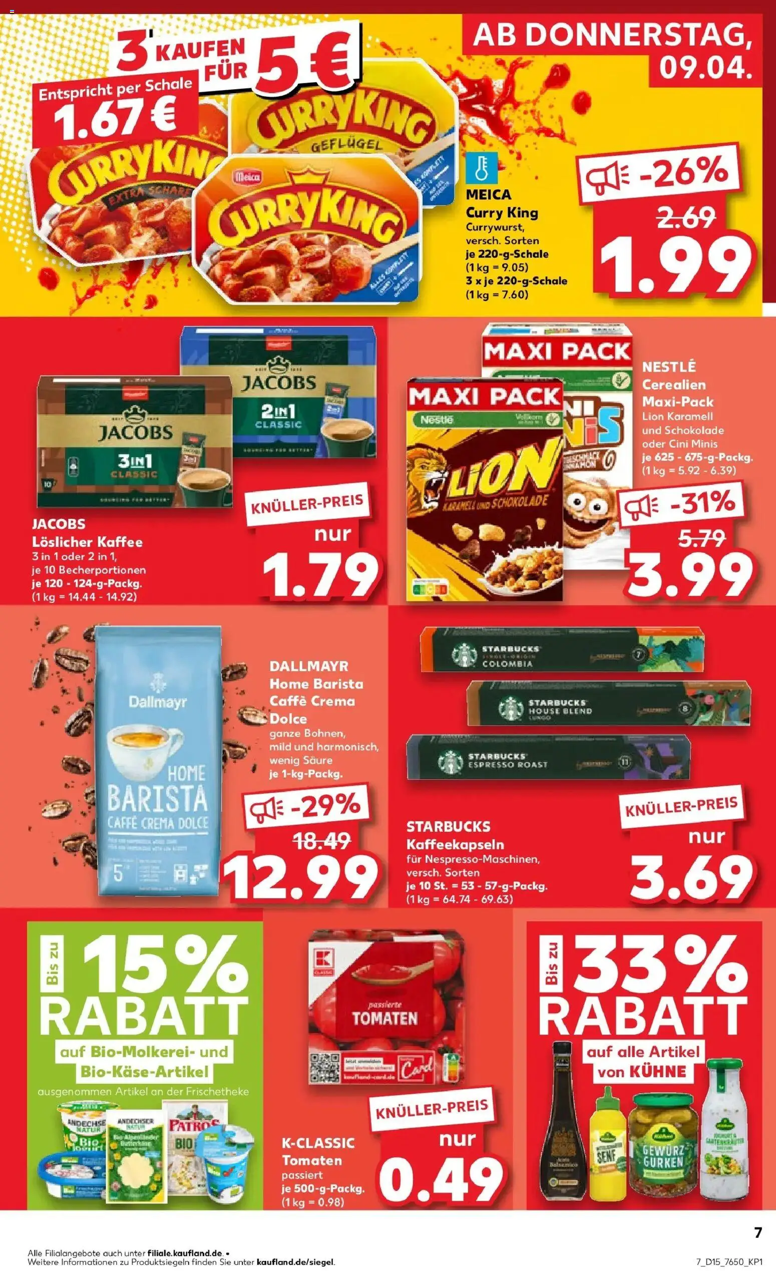 Kaufland Prospekt Kehl	 – gültig ab 07.04.2026 | Seite: 19 | Produkte: Kaffee, Schokolade, Meica, Gurken