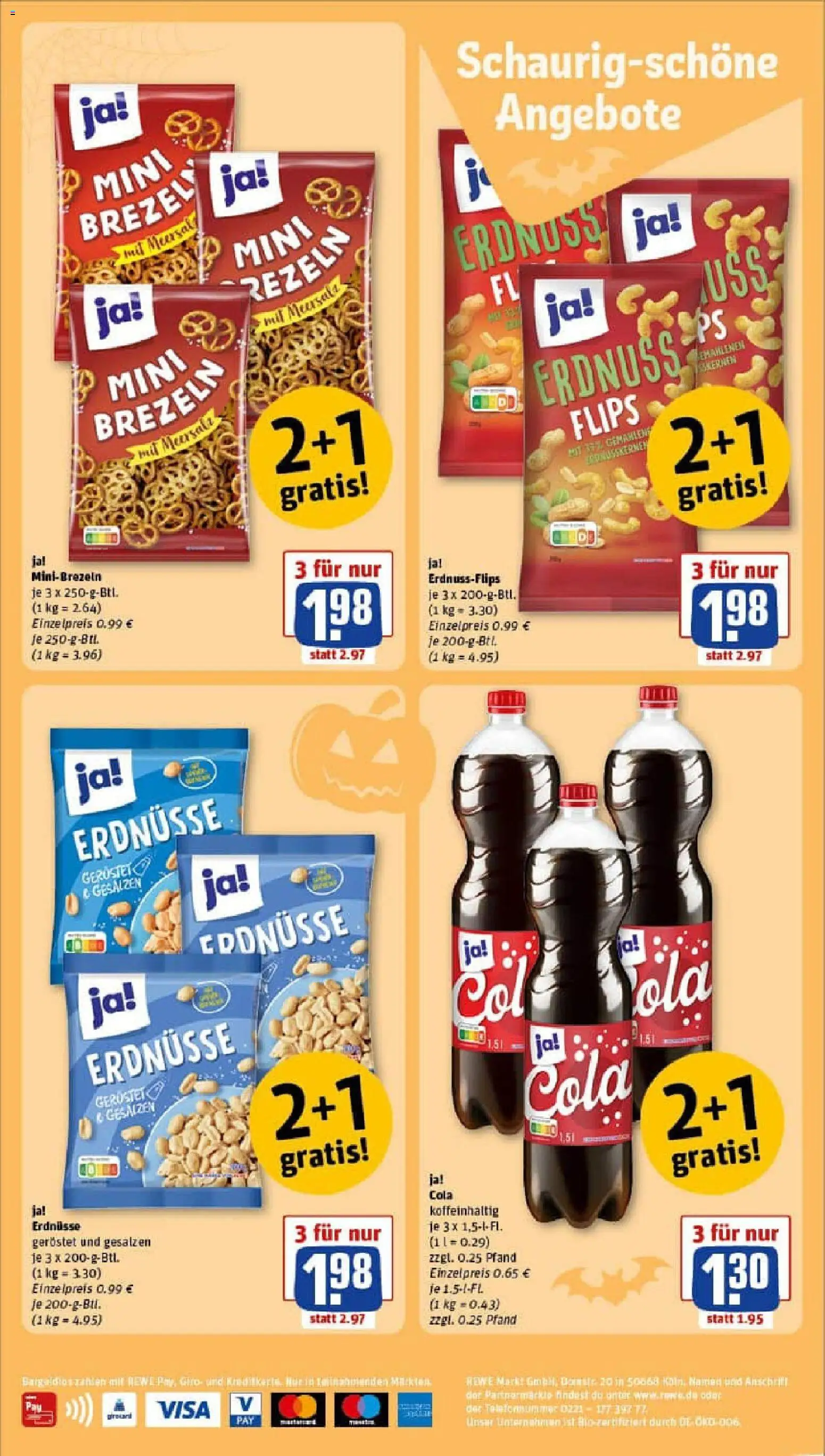 Rewe prospekt Bremen	 – gültig ab 26.10.2025 | Seite: 2 | Produkte: Erdnüsse, Cola