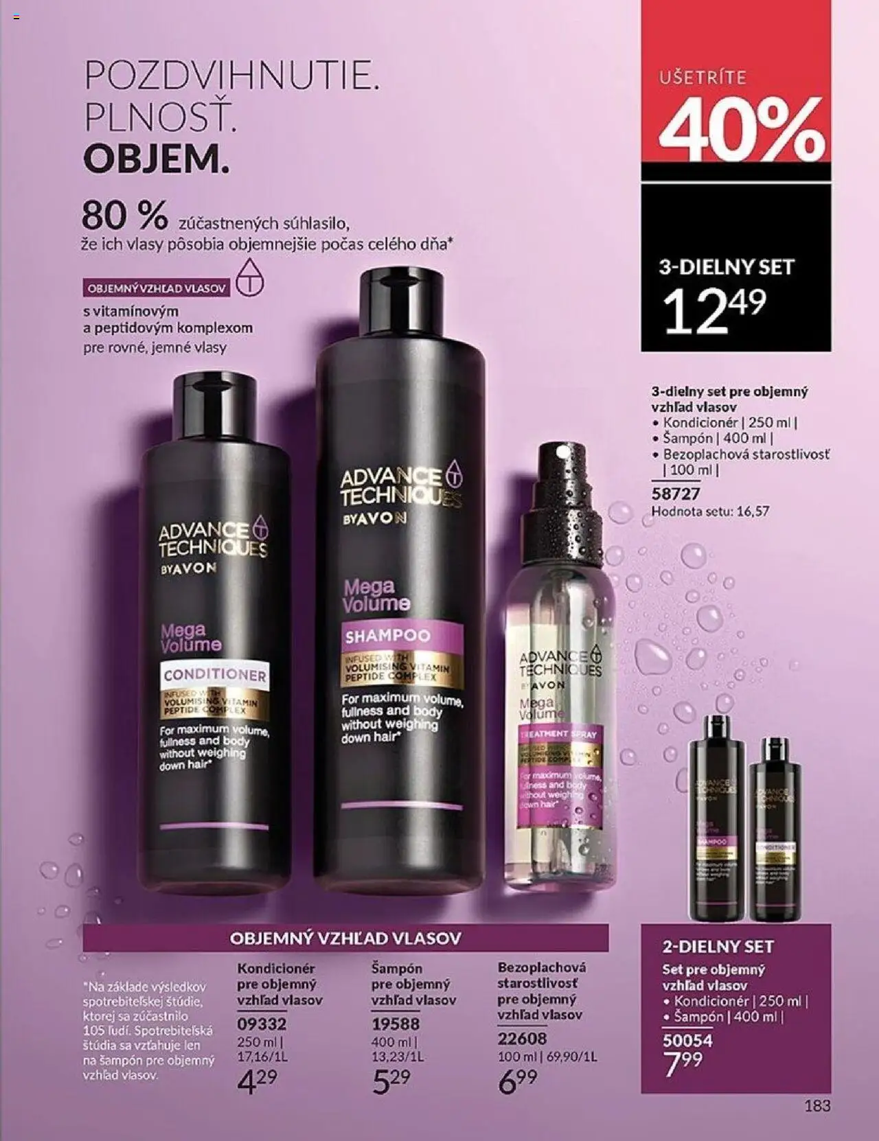 Nové Avon akcie – leták je platný od 01.10.2025 | Strana: 183 | Produkty: Šampón, Kondicionér