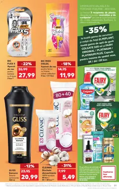 Ofertele Kaufland valabile de la 04.02.2026 | Pagină: 51 | Produse: Recipiente, Șampon, Apă de gură, Capsule pentru mașina de spălat