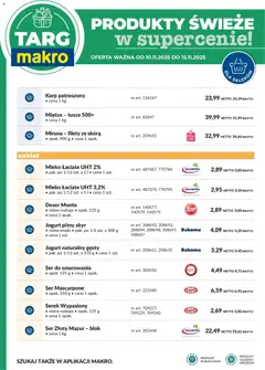 Pogląd oferty "Makro Gazetka - Oferta świeża w super cenach" - ważna od 10.11.2025 | Strona: 7 | Produkty: Serek, Miruna, Jogurt pitny, Ser mascarpone