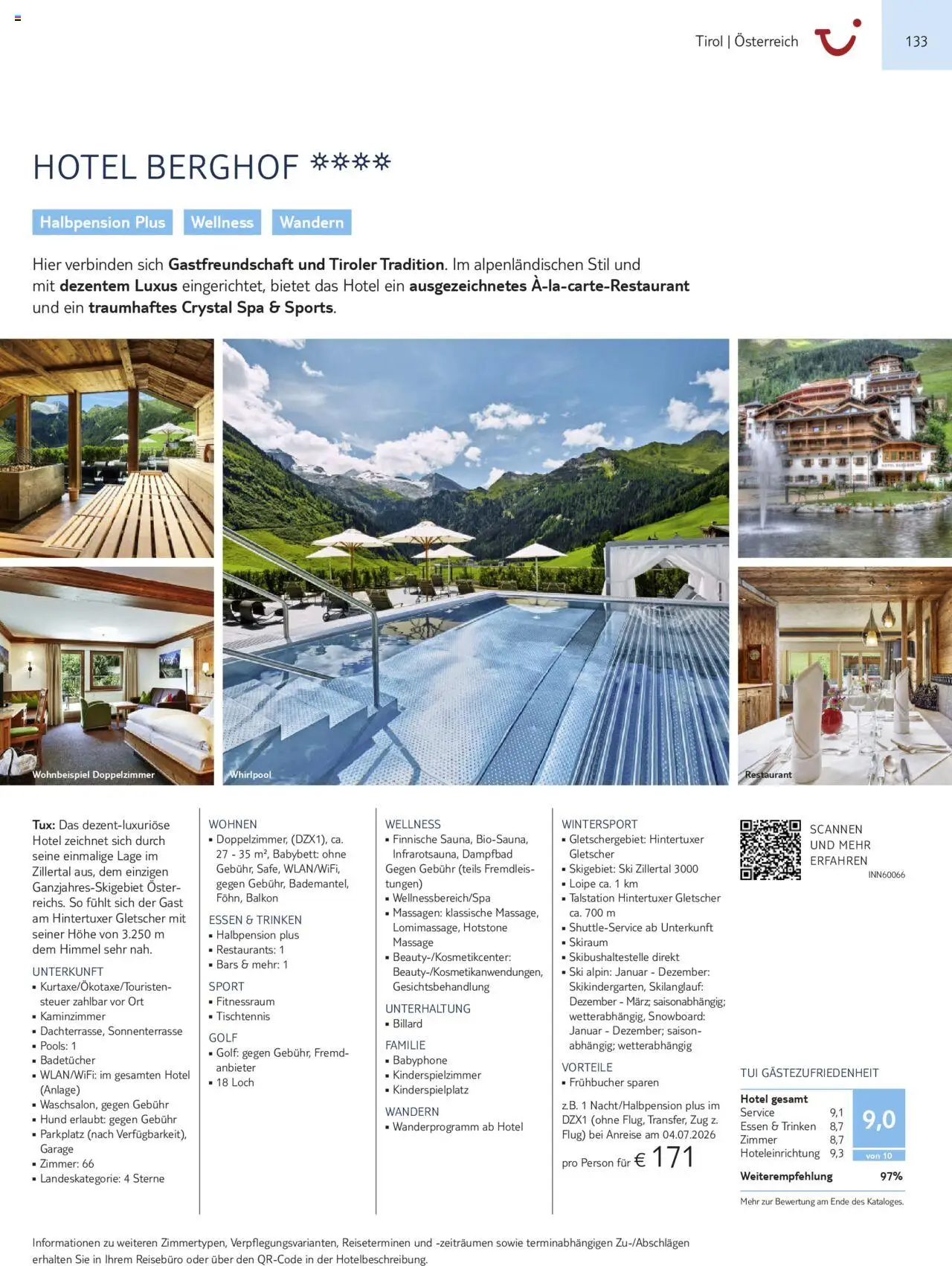TUI Urlaub mit eigener Anreise 2025/26 – gültig ab 01.11.2025 | Seite: 133 | Produkte: Babybett, Ski, Snowboard