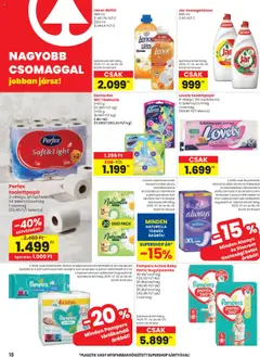 Spar akciós ujság - amely érvényes a következő dátumtól: 24.07.2025 | Oldal: 18 | Termékek: Jar mosogatószer, Törlőkendő, Tisztasági betét, Öblítő