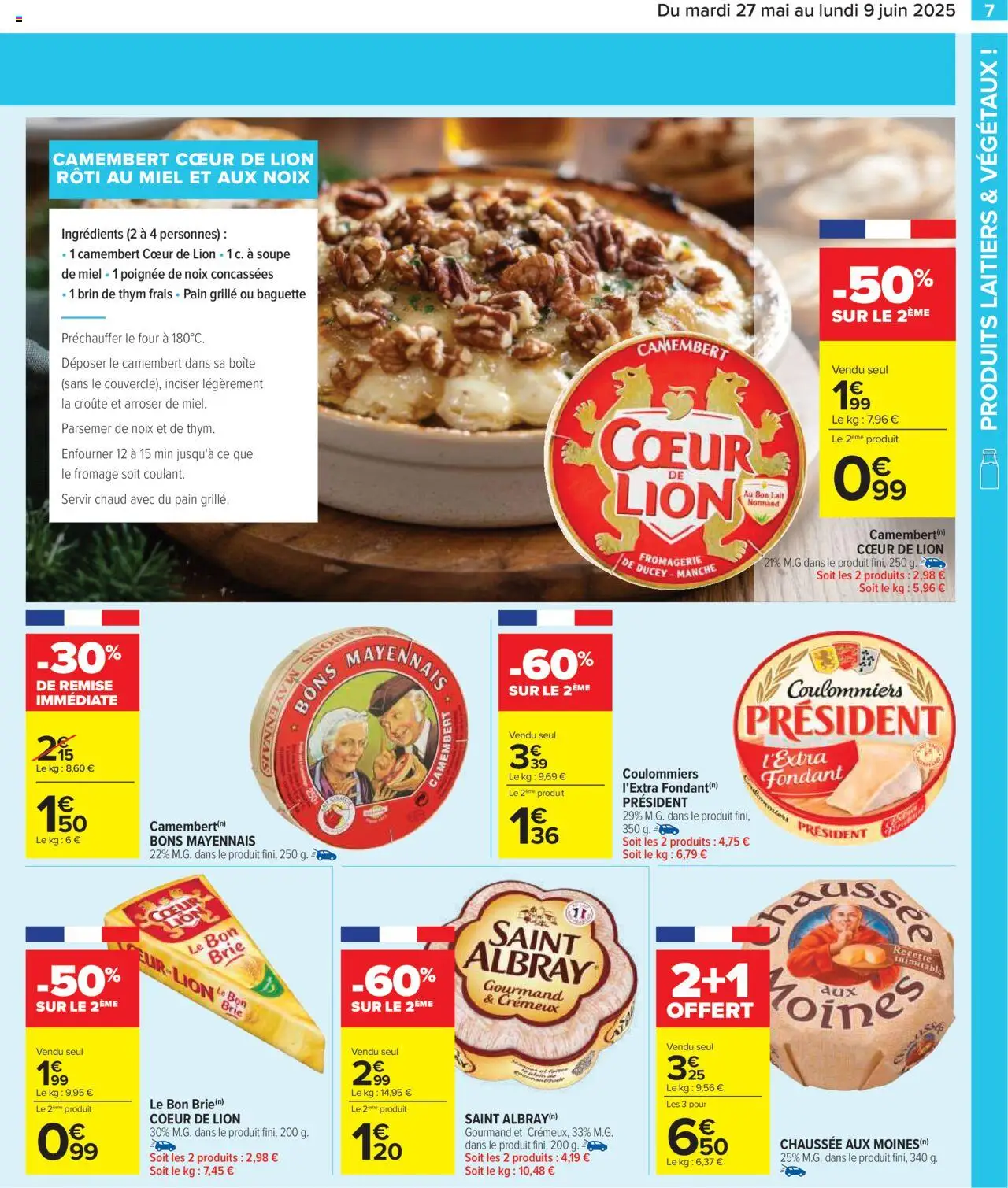  | Page: 9 | Produits: Four, Pain, Camembert, Noix