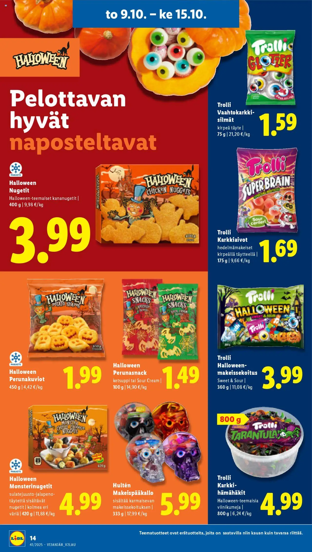 Lidl tarjoukset – voimassa 09.10.2025 alkaen | Sivu: 18 | Tuotteet: Nugetit, Ketsuppi