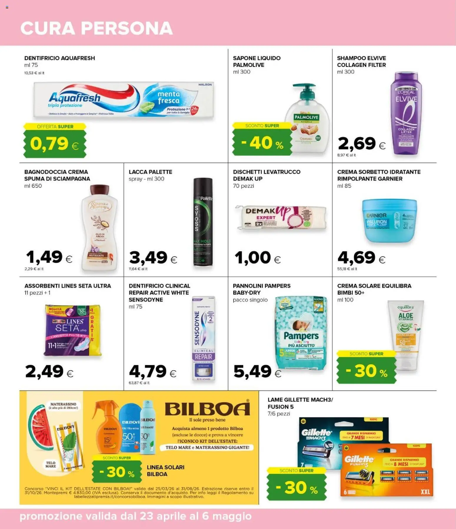 Volantino Oasi del 23.04.2026 | Pagina: 36 | Prodotti: Crema, Pannolini, Sorbetto, Pampers