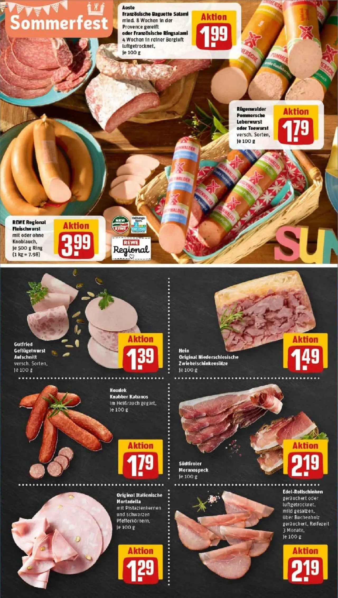 Rewe prospekt Unna	 - gültig ab dem 13.07.2025 | Seite: 8 | Produkte: Baguette, Salami