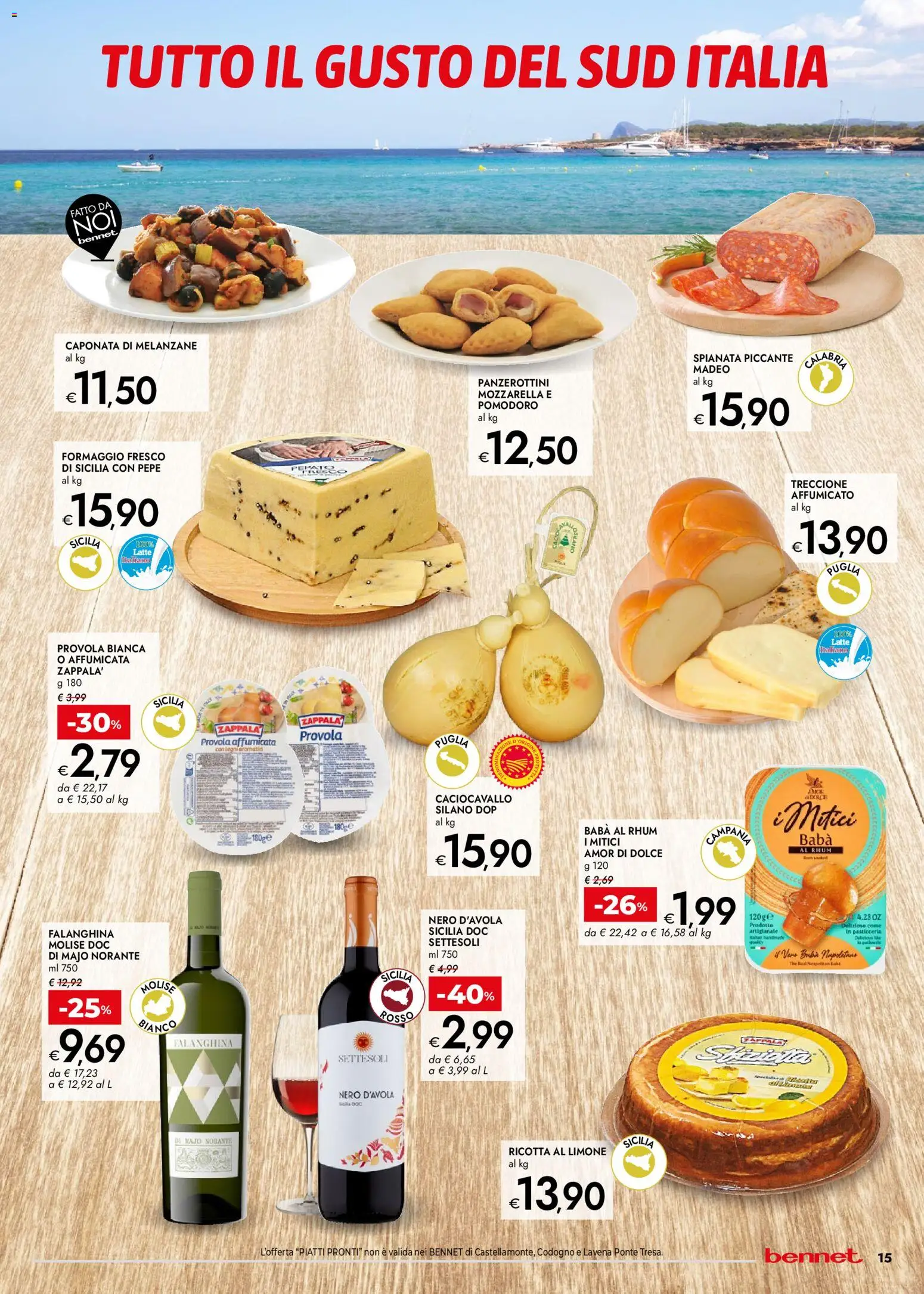 Volantino bennet del 23.04.2026 | Pagina: 15 | Prodotti: Pepe, Pomodoro, Melanzane, Ricotta