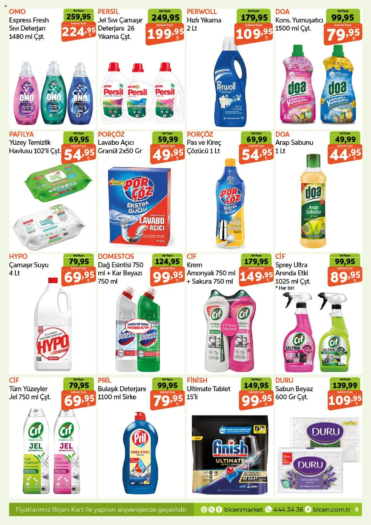 Biçen Market Katalog - 19.11.2025 tarihinden itibaren geçerlidir | Sayfa: 9 | Ürünler: Kireç çözücü, Raf, Yumuşatıcı, Sirke