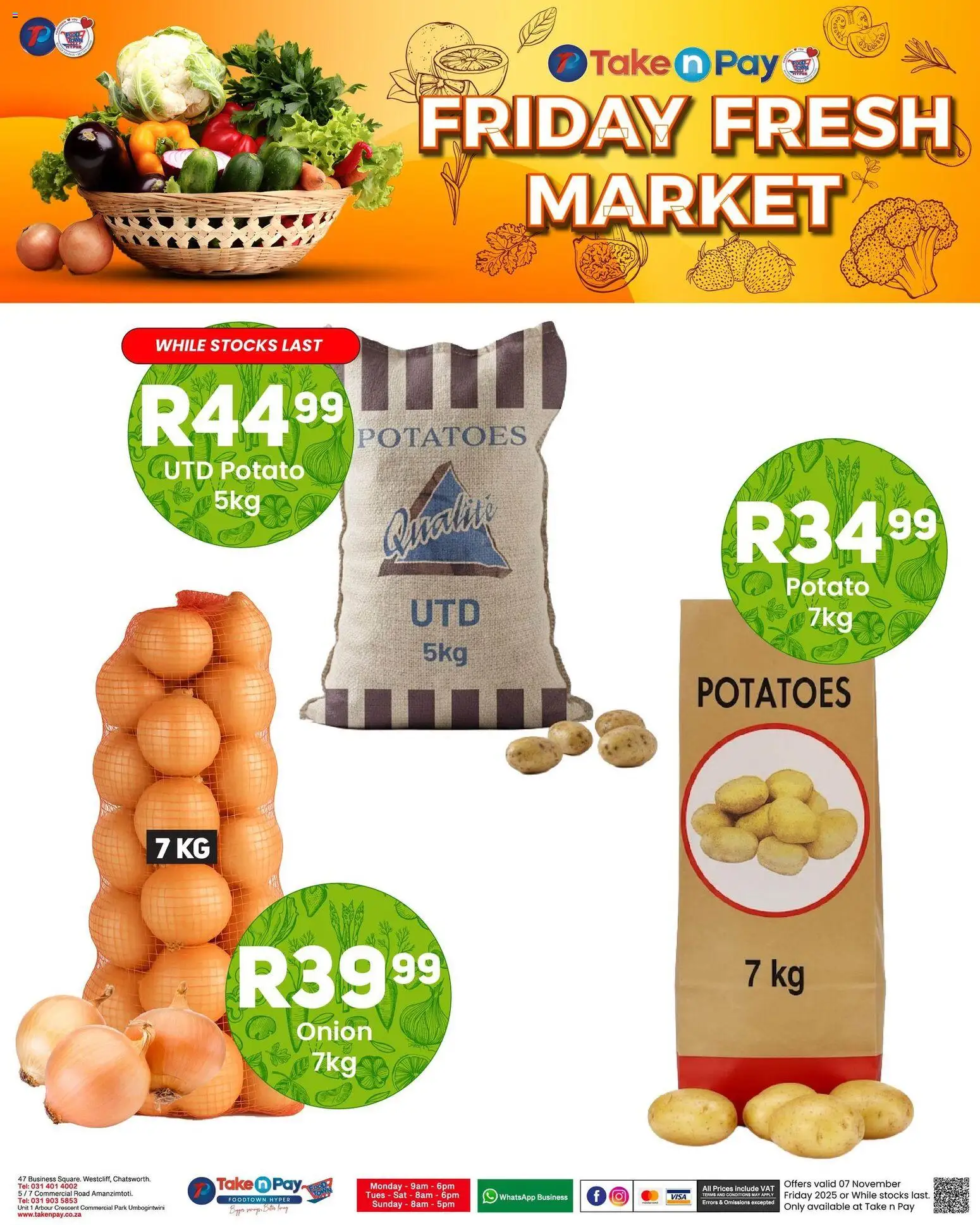 New Take n Pay catalogue – valid from 07.11.2025 | Page: 10 | Products: Potatoes