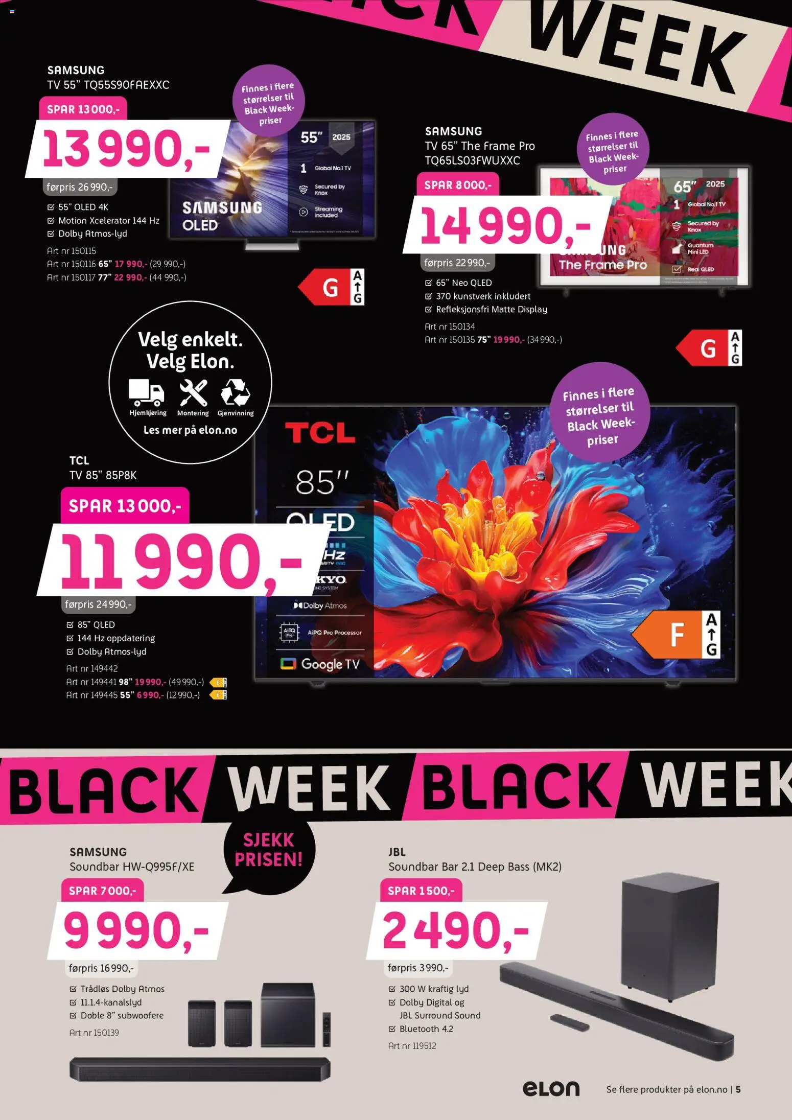 {H1} | Side: 5 | Produkter: Tv, Lyd, Anchois