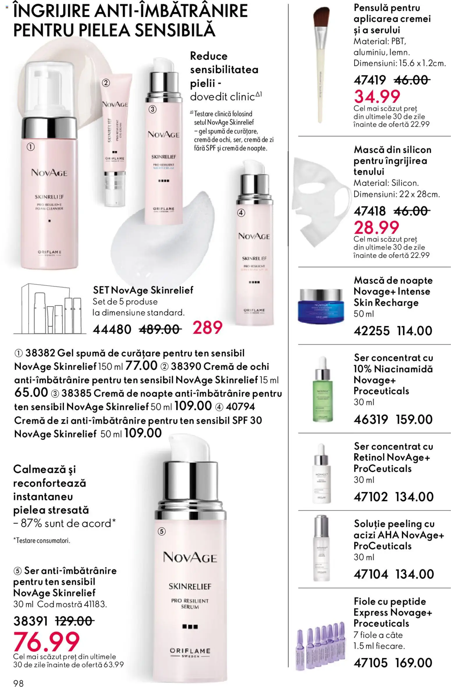 Noul catalog Oriflame – valabil de la 27.05.2026 | Pagină: 98 | Produse: Serum, Cremă de noapte, Cremă, Peeling