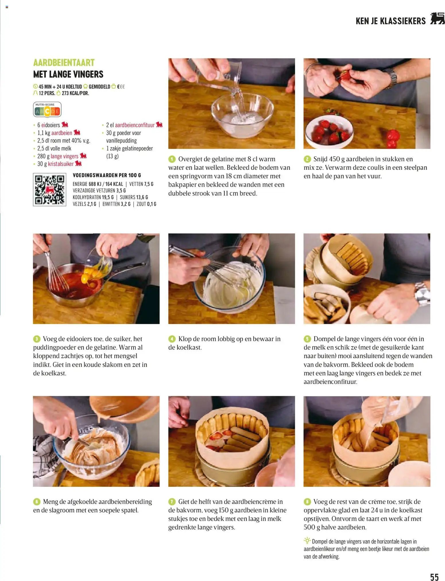 {H1} | Pagina: 55 | Producten: Aardbeien, Slagroom, Poeder, Crème