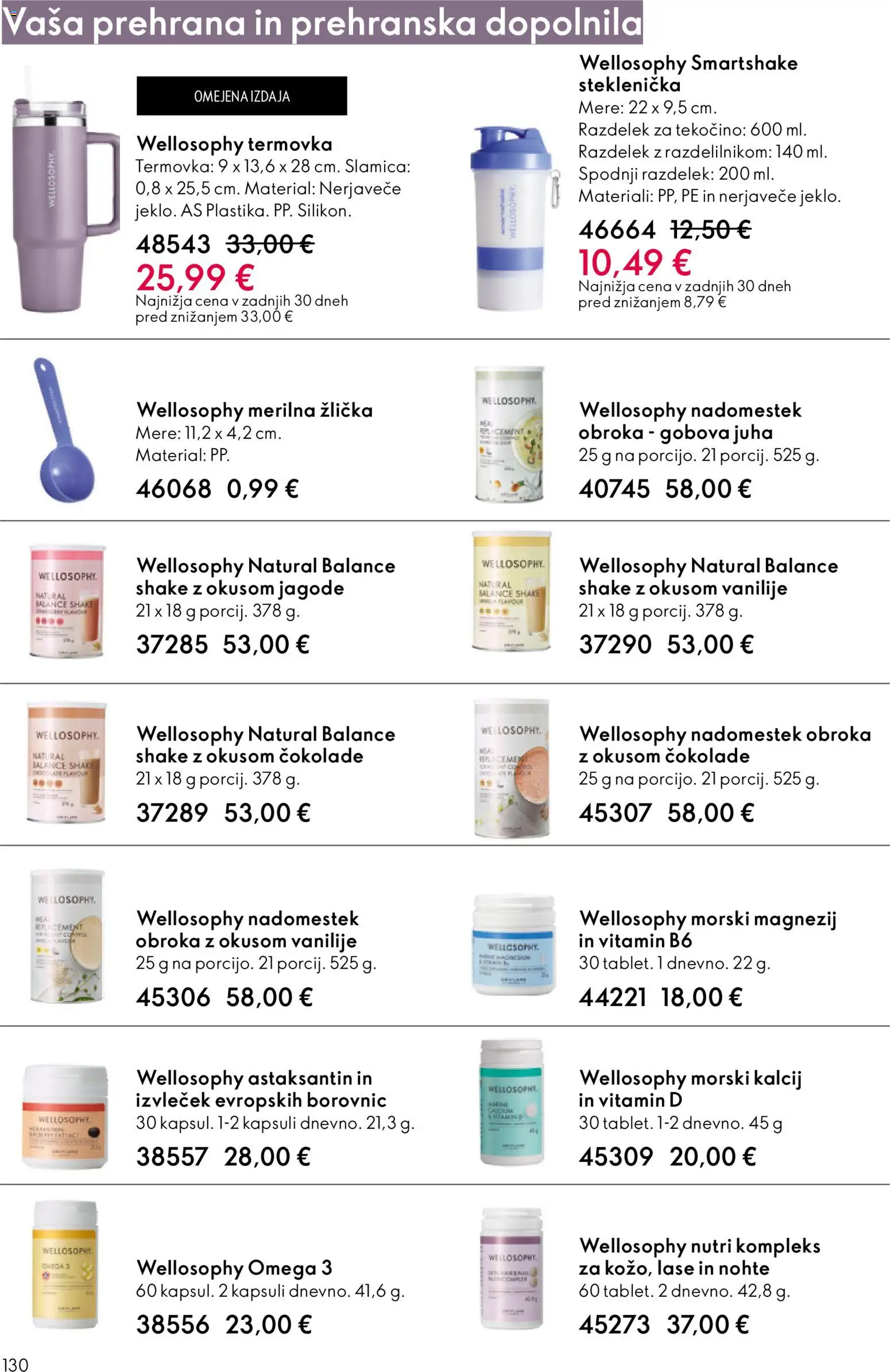Novi Oriflame katalog ponudbe – veljaven od 19.11.2025 | Stran: 130 | Izdelki: Prehranska dopolnila, Juha, Jagode