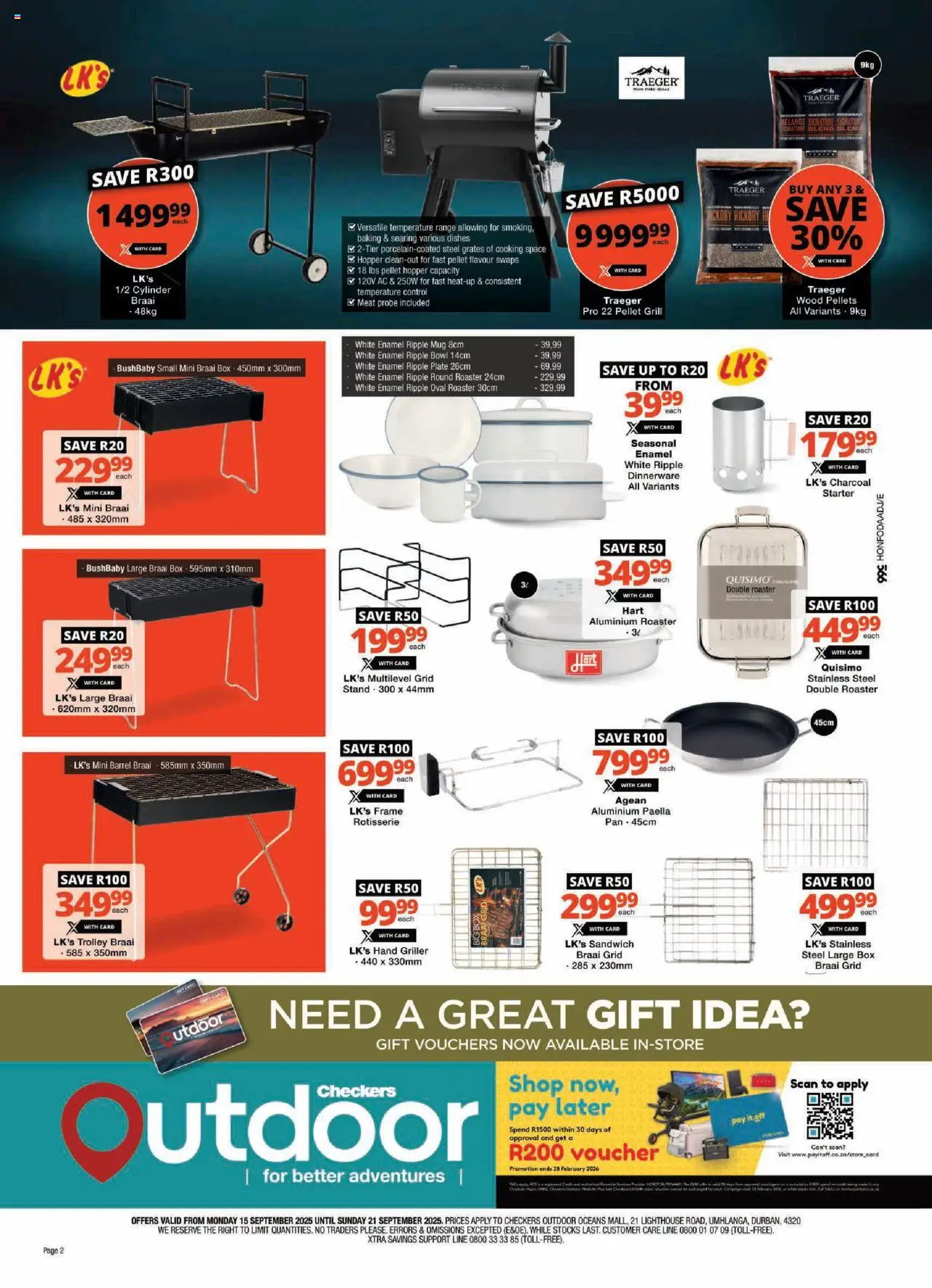 New Checkers catalogue – valid from 15.09.2025 | Page: 2 | Products: Box, Mug, Enamel, Griller