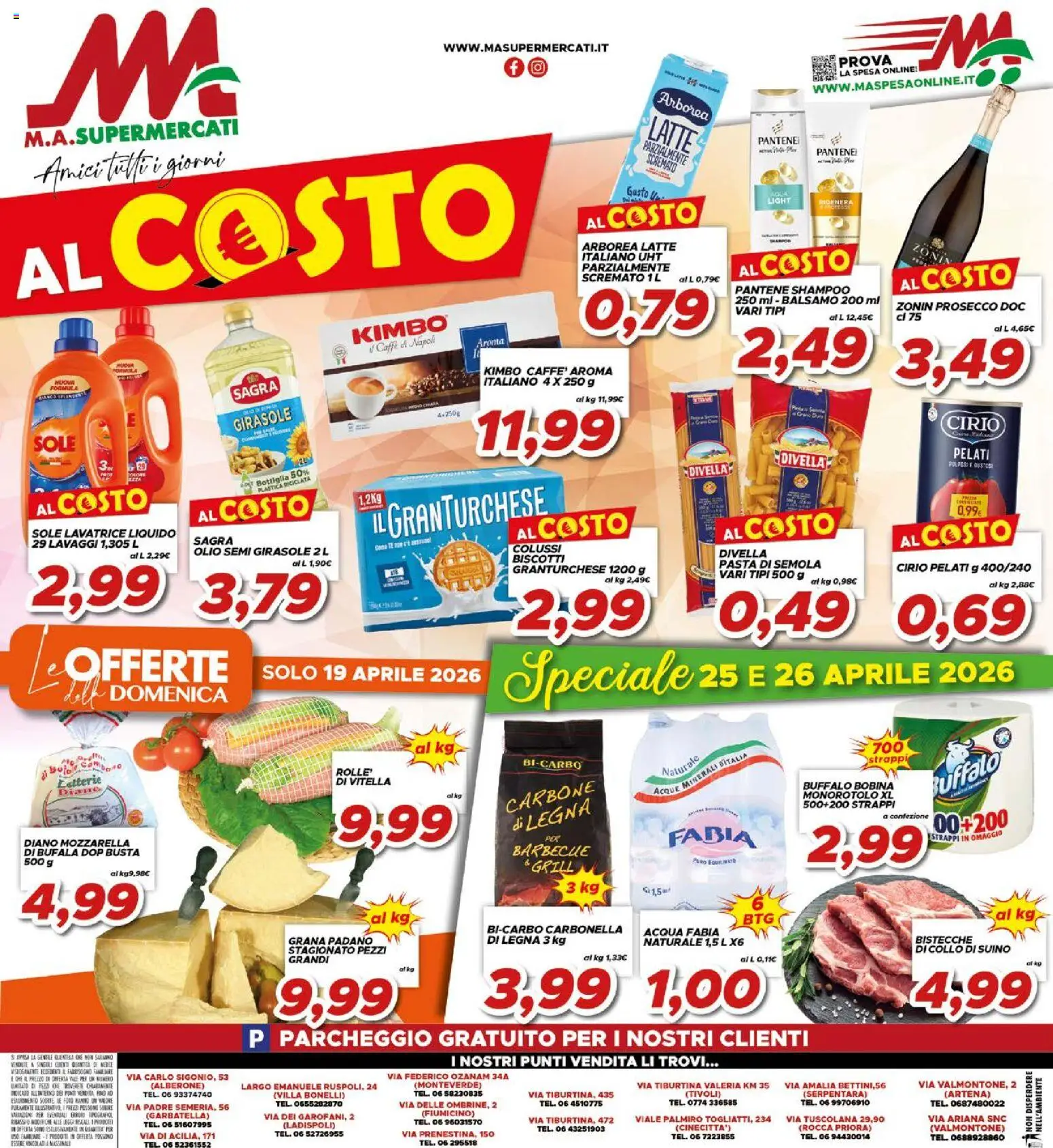 Volantino Ma Supermercati del 17.04.2026 | Pagina: 16 | Prodotti: Shampoo, Prosecco, Mozzarella, Bottiglia