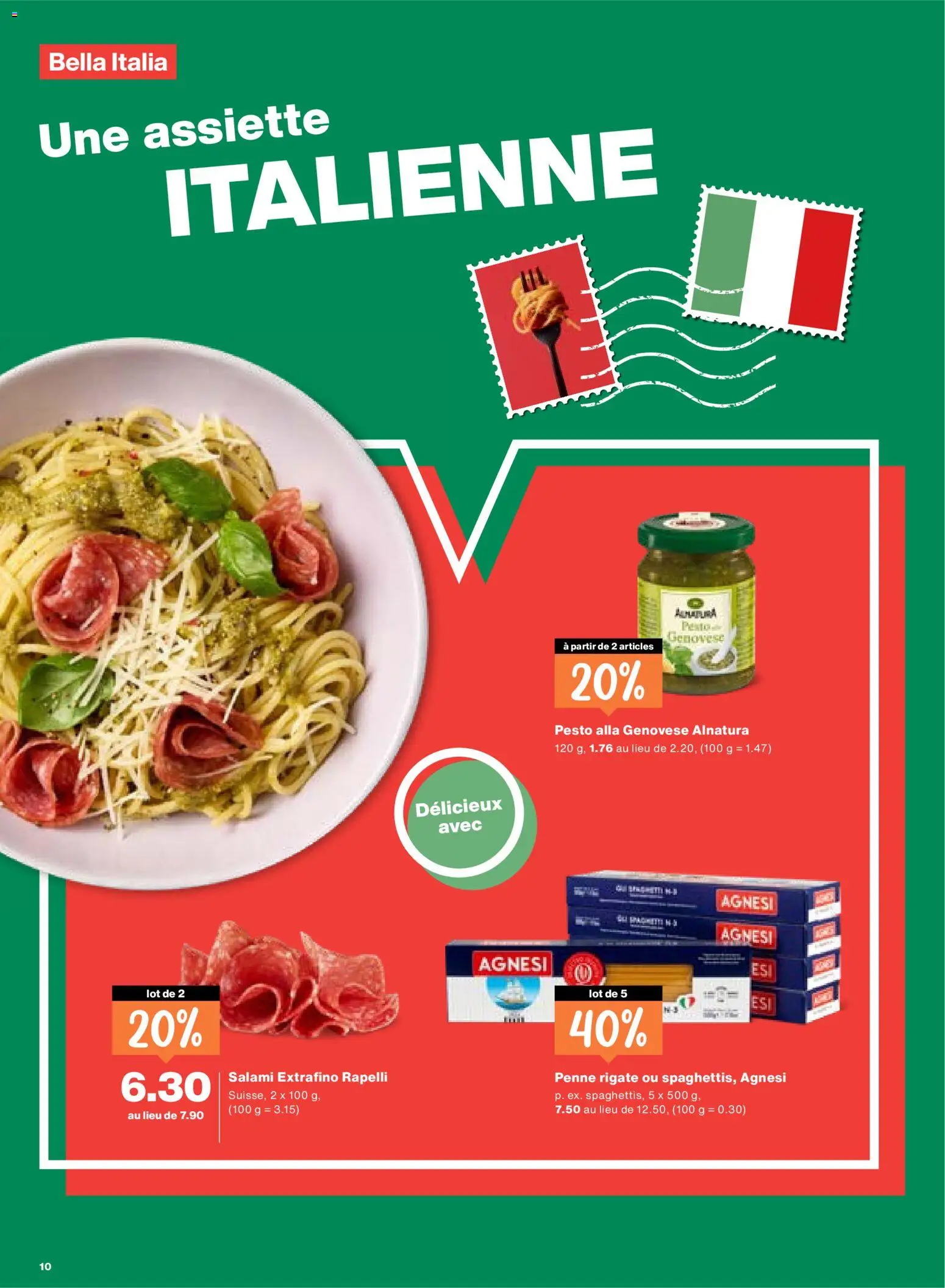 Migros aktionen FR – gültig ab 23.04.2026 | Seite: 10 | Produkte: Salami, Pasta
