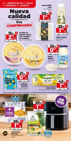 Dia - folleto Market │ válido desde el 30.07.2025 | Página: 10 | Productos: Ensaladilla, Zanahoria, Galletas, Παγωμένο τσάι