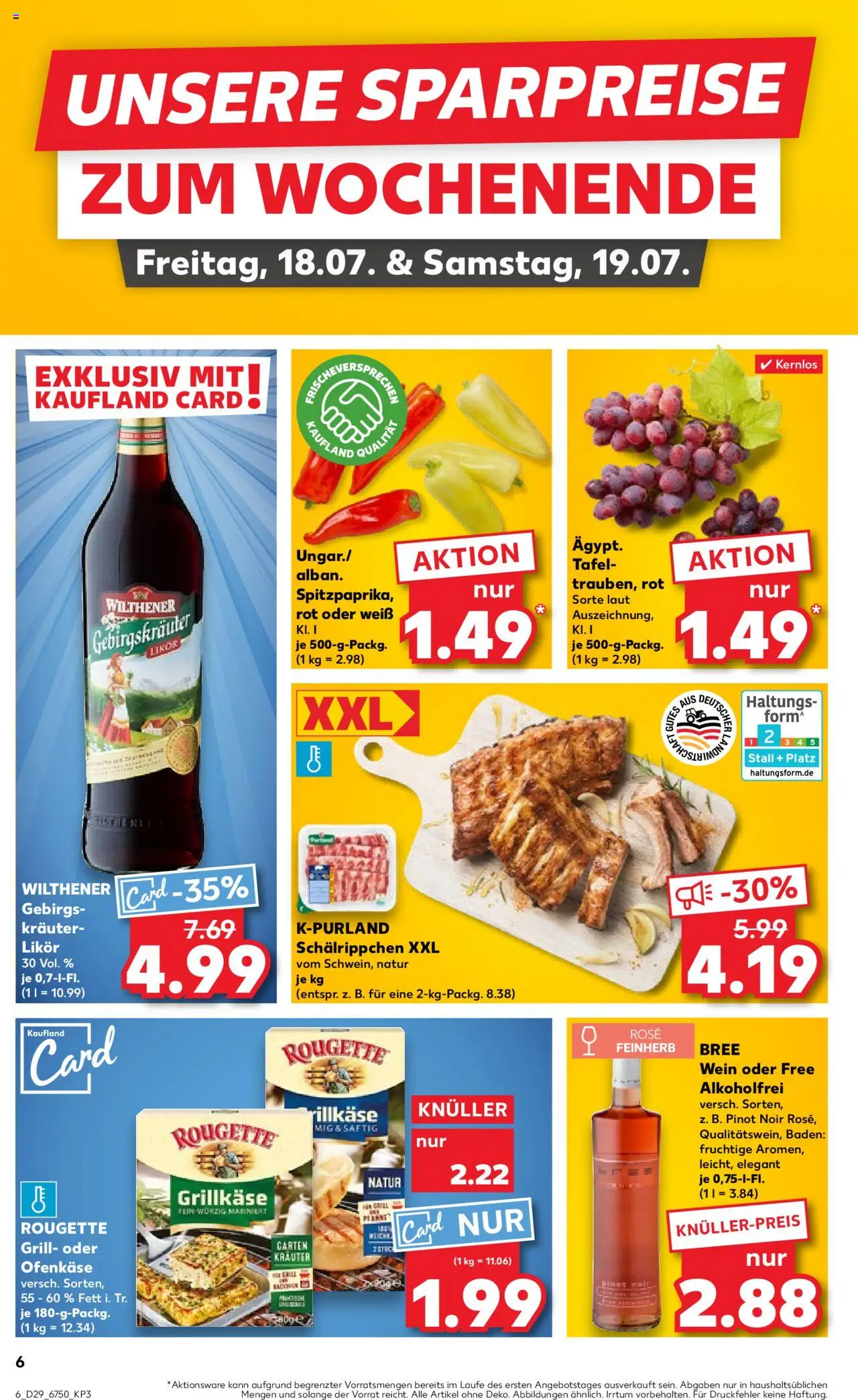 Kaufland prospekt Frankfurt (Oder)	 - gültig ab dem 17.07.2025 | Seite: 6 | Produkte: Grill, Wilthener, Bree, Wein