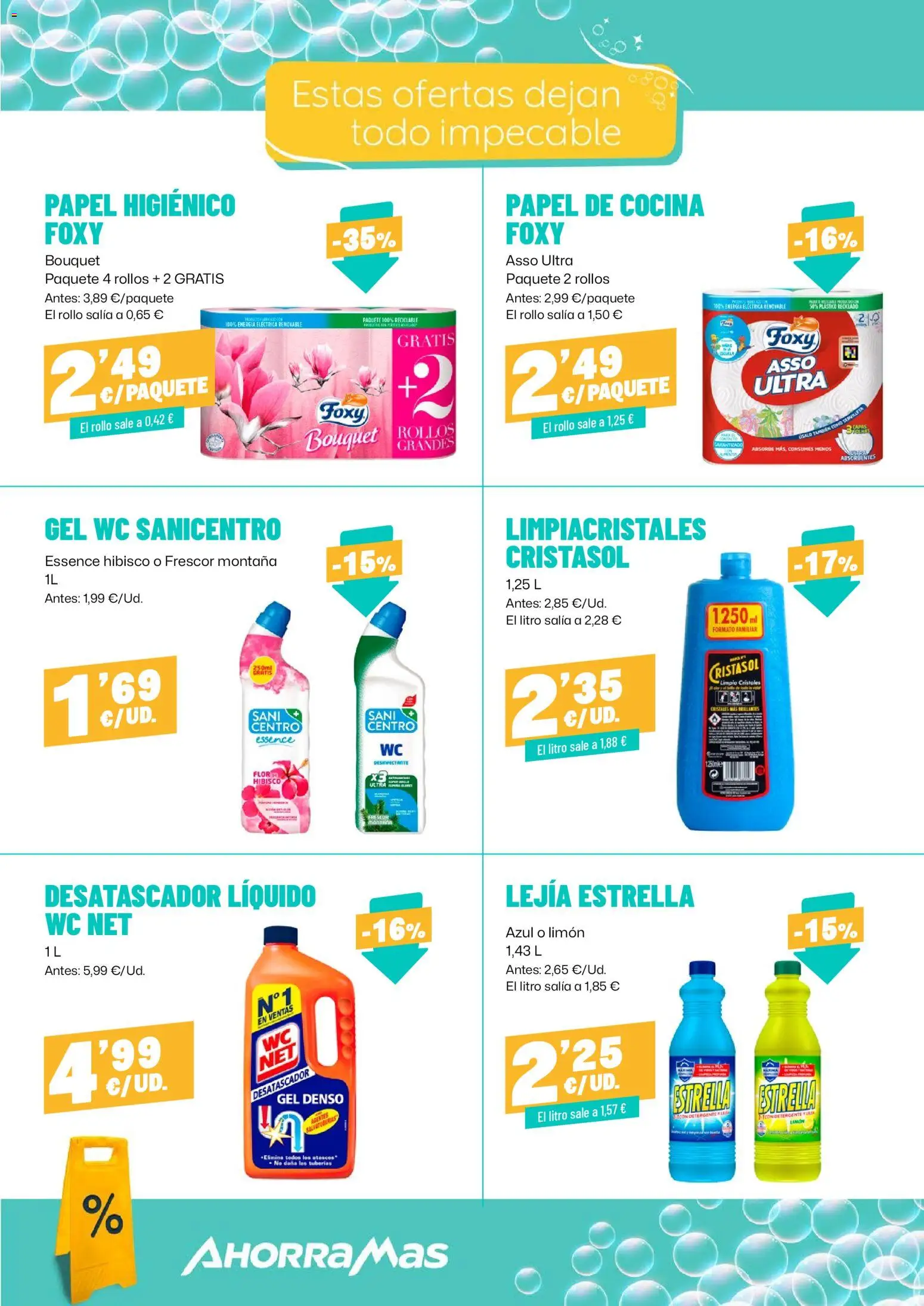 AhorraMas folleto │ válido desde el 19.03.2026 | Página: 12 | Productos: Limpiacristales, Papel higienico, Cocina