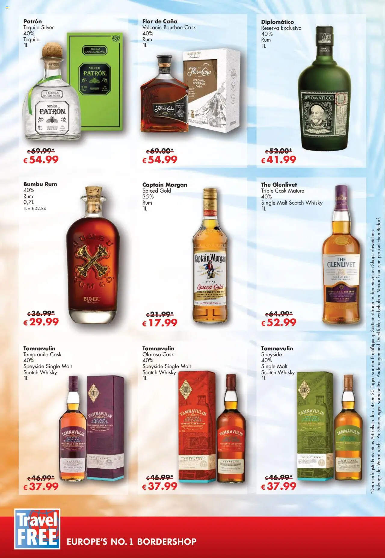Travel Free Angebote - gültig ab dem 01.08.2025 | Seite: 5 | Produkte: Whisky, Rum, Captain morgan, Bourbon