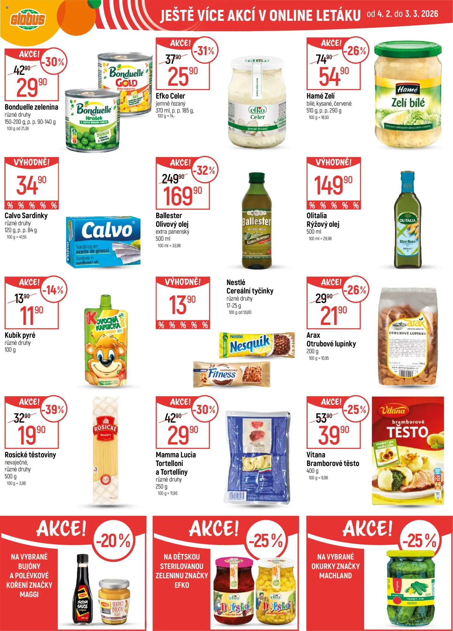Globus leták - Trmice od 25.02.2026 | Strana: 35 | Produkty: Olej, Nesquik, Zelenina, Hrášek
