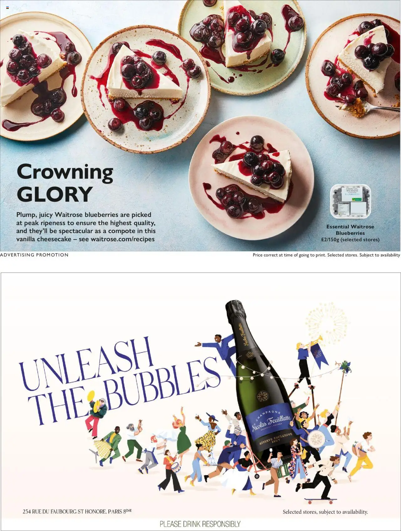  | Page: 30 | Products: Cheesecake, Champagne, Blueberries, Vanilla