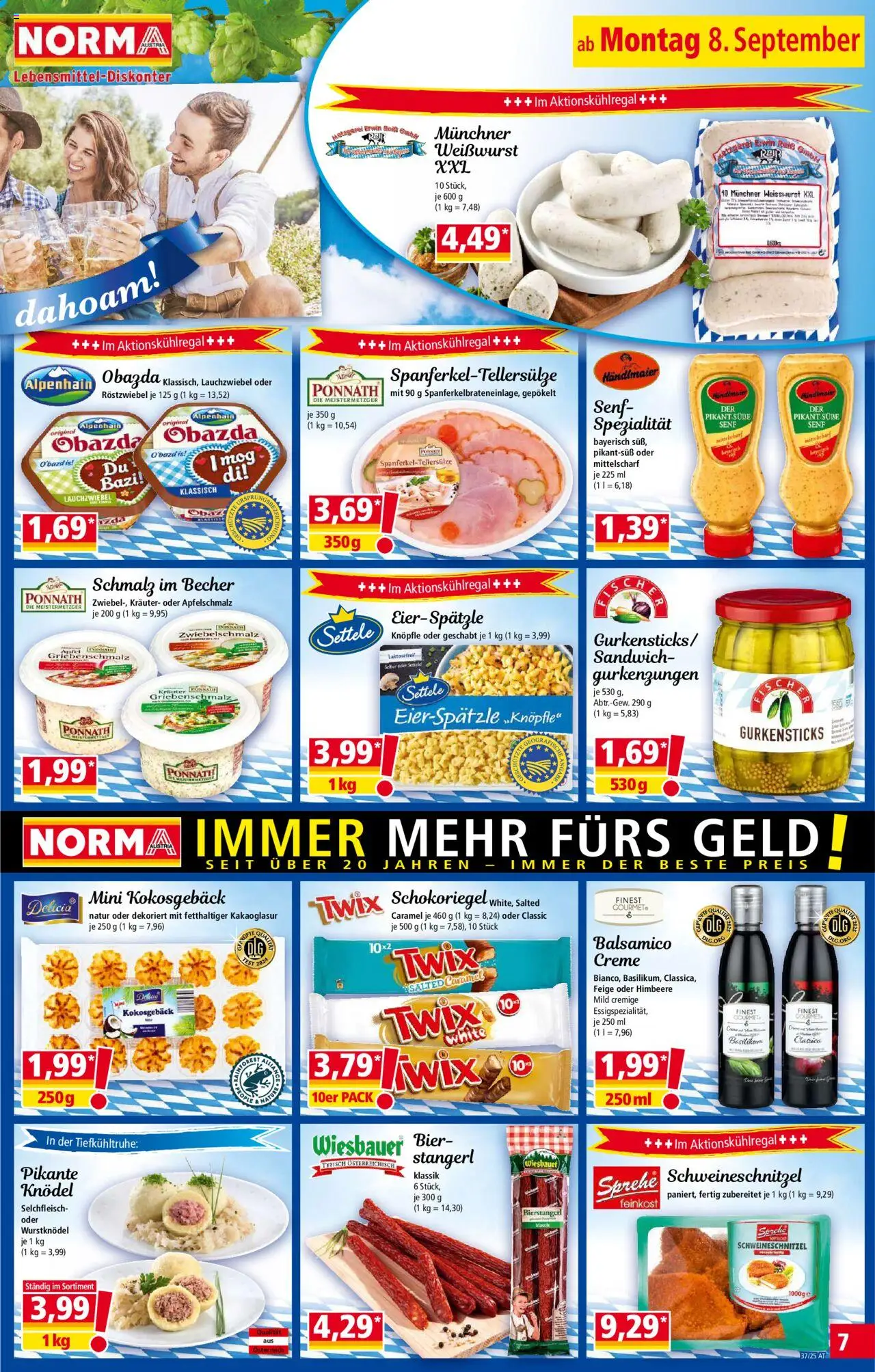 Norma Flugblatt gültig ab 08.09.2025 | Seite: 7 | Produkte: Dolce gusto kapszula, Creme, Bier, Reis