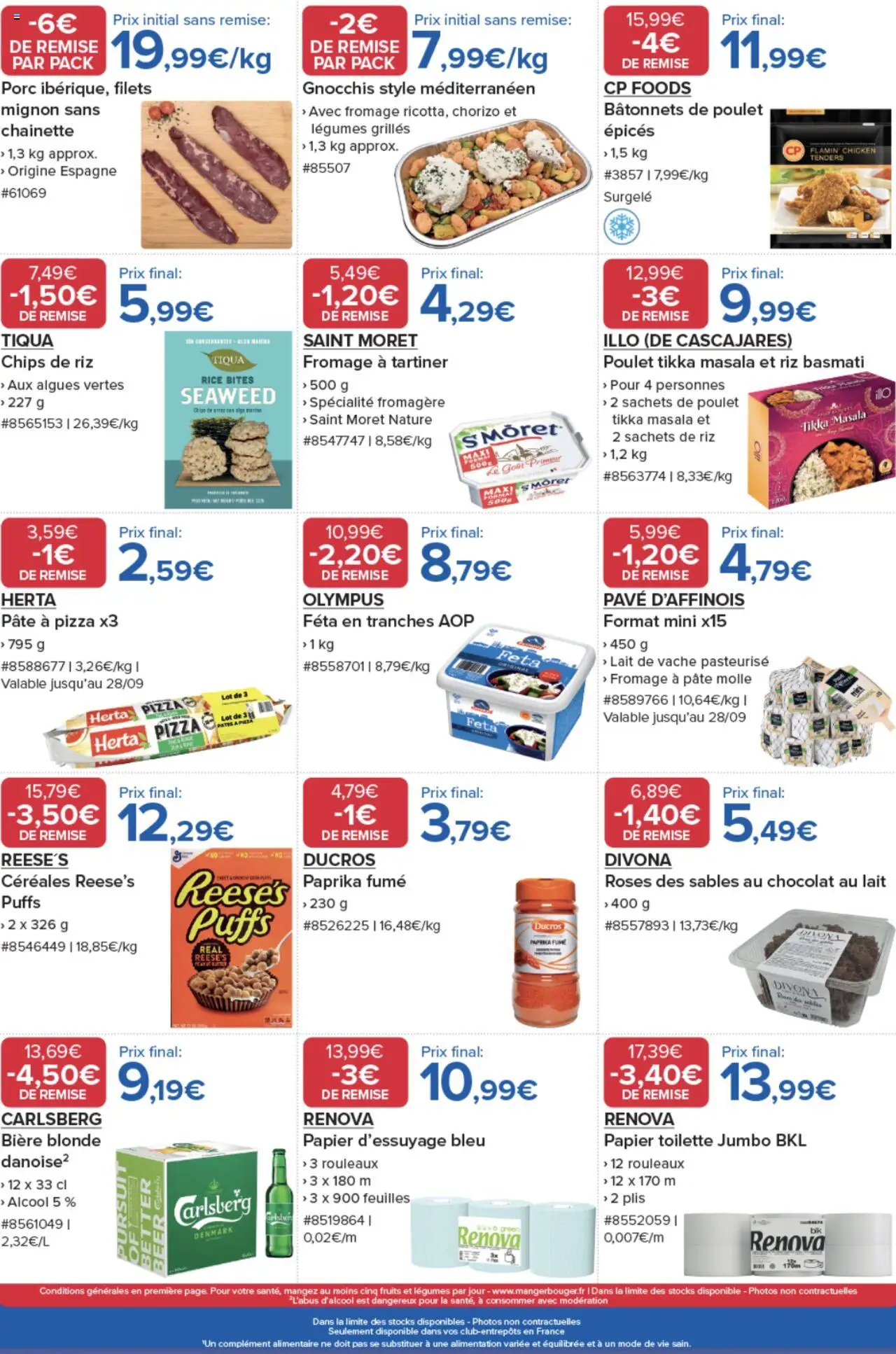  | Page: 2 | Produits: Chorizo, Papier toilette, Feta, Chocolat