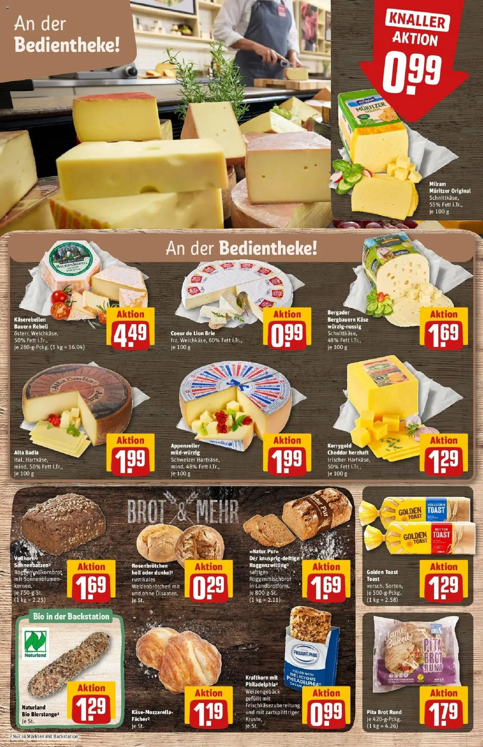 Rewe Prospekt Köln / Weidenpesch	 – gültig ab 12.04.2026 | Seite: 11 | Produkte: Butter, Käse, Philadelphia, Milram