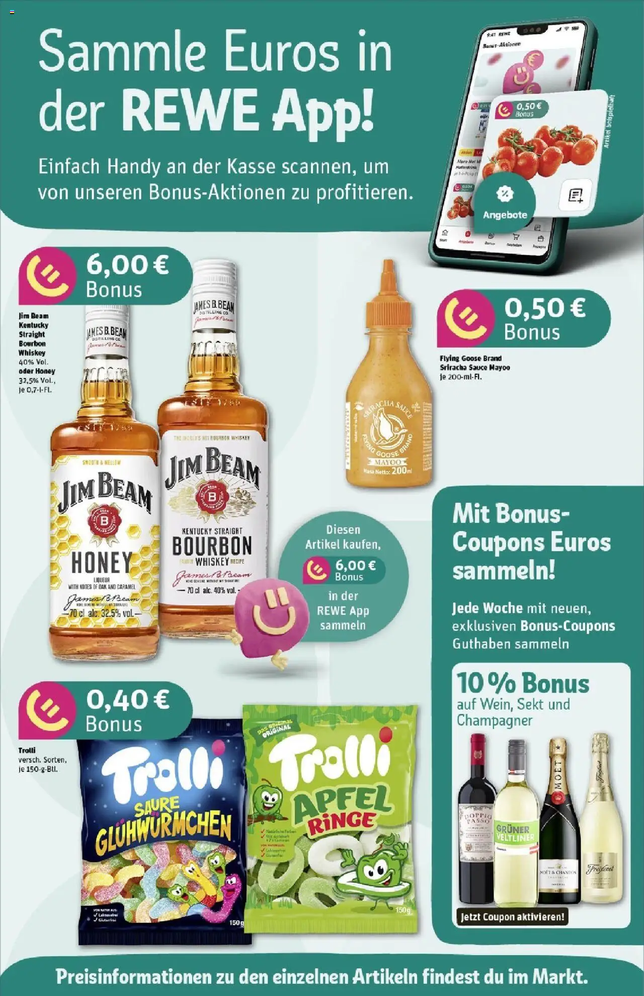 Rewe prospekt Hünxe	 - gültig ab dem 01.06.2025 | Seite: 2 | Produkte: Jim beam, Sekt, Äpfel, Bourbon